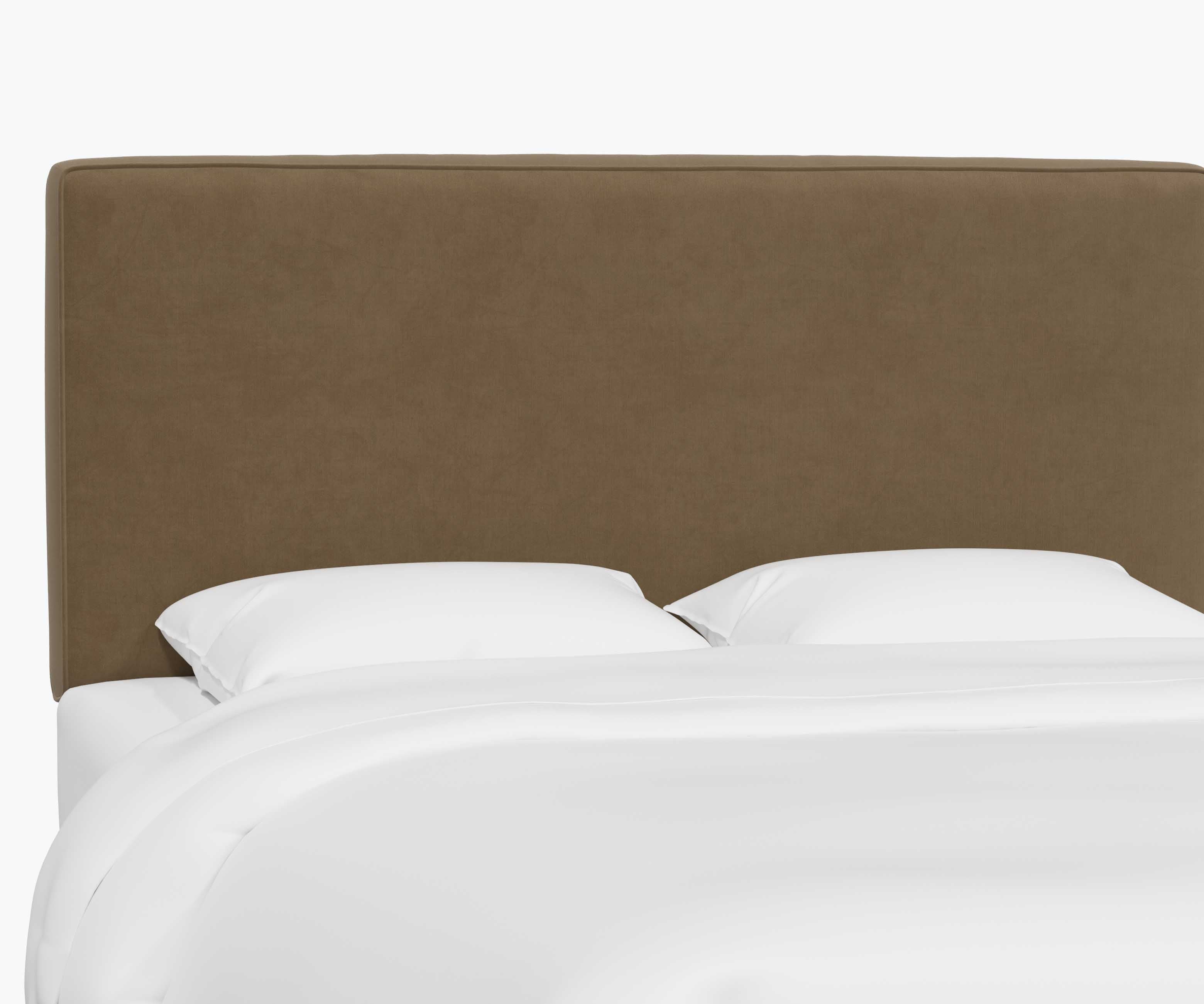 Elly Headboard - Walnut Velvet