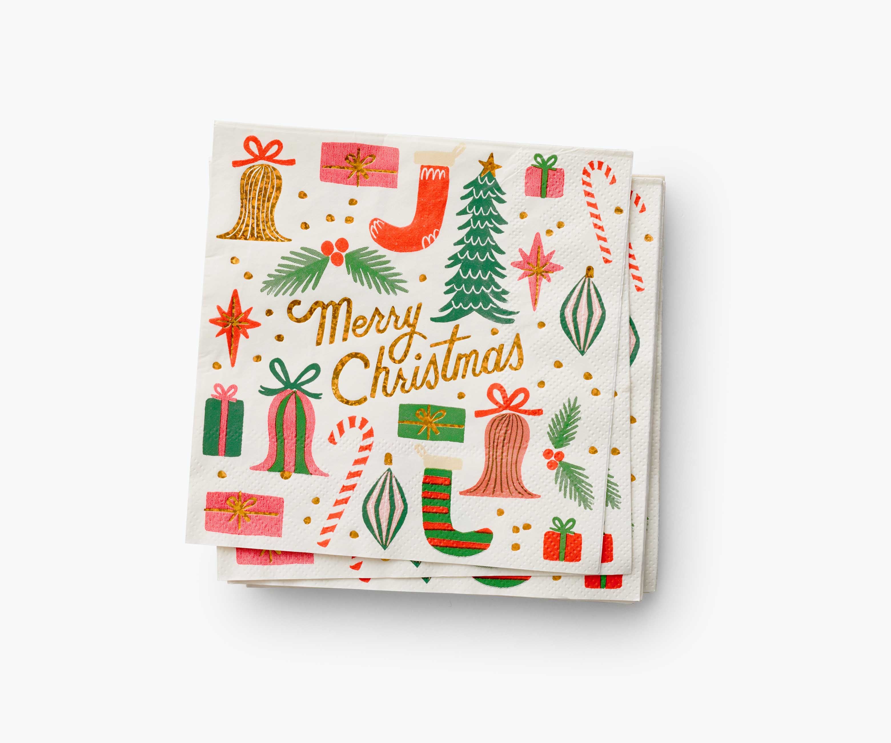 Holiday Cocktail Napkins - Deck The Halls