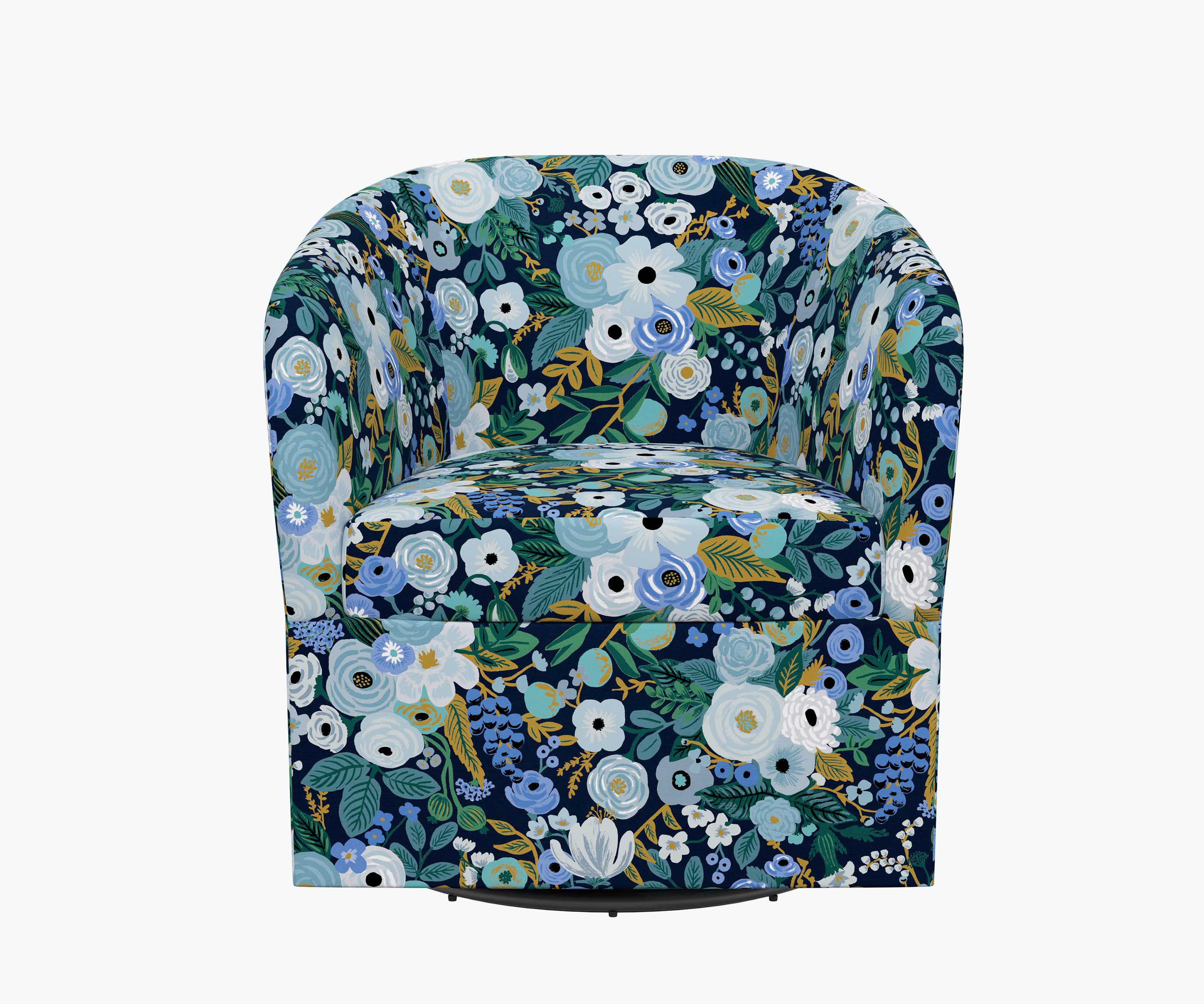 Pembroke Swivel Chair - Garden Party Blue