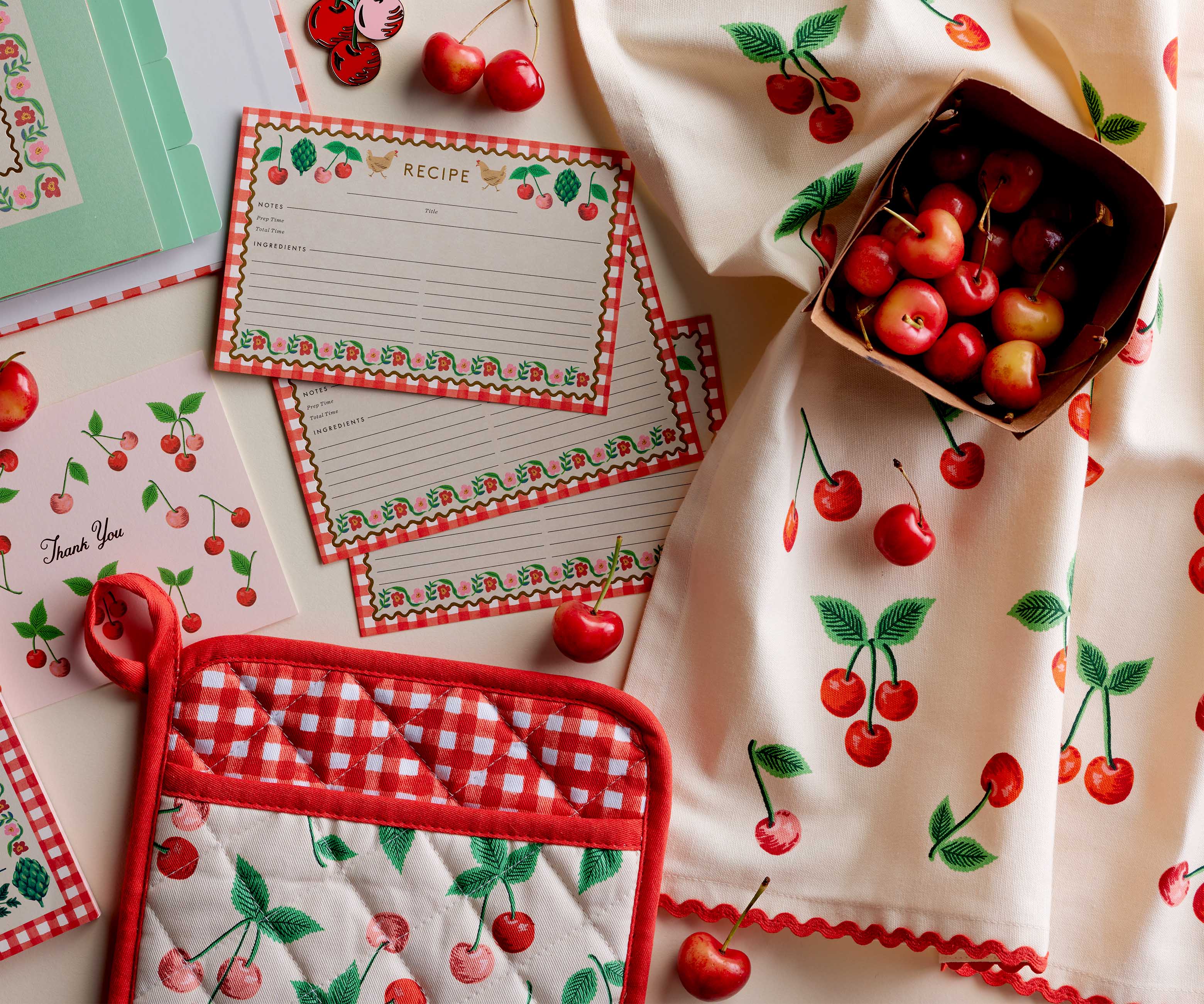 Tea Towel - Cherries