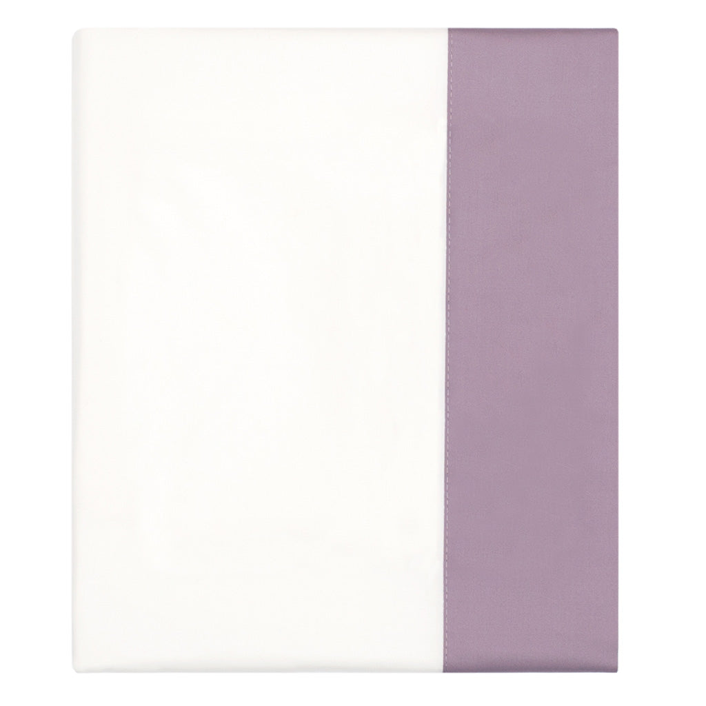 Lilac Purple Border Flat Sheet