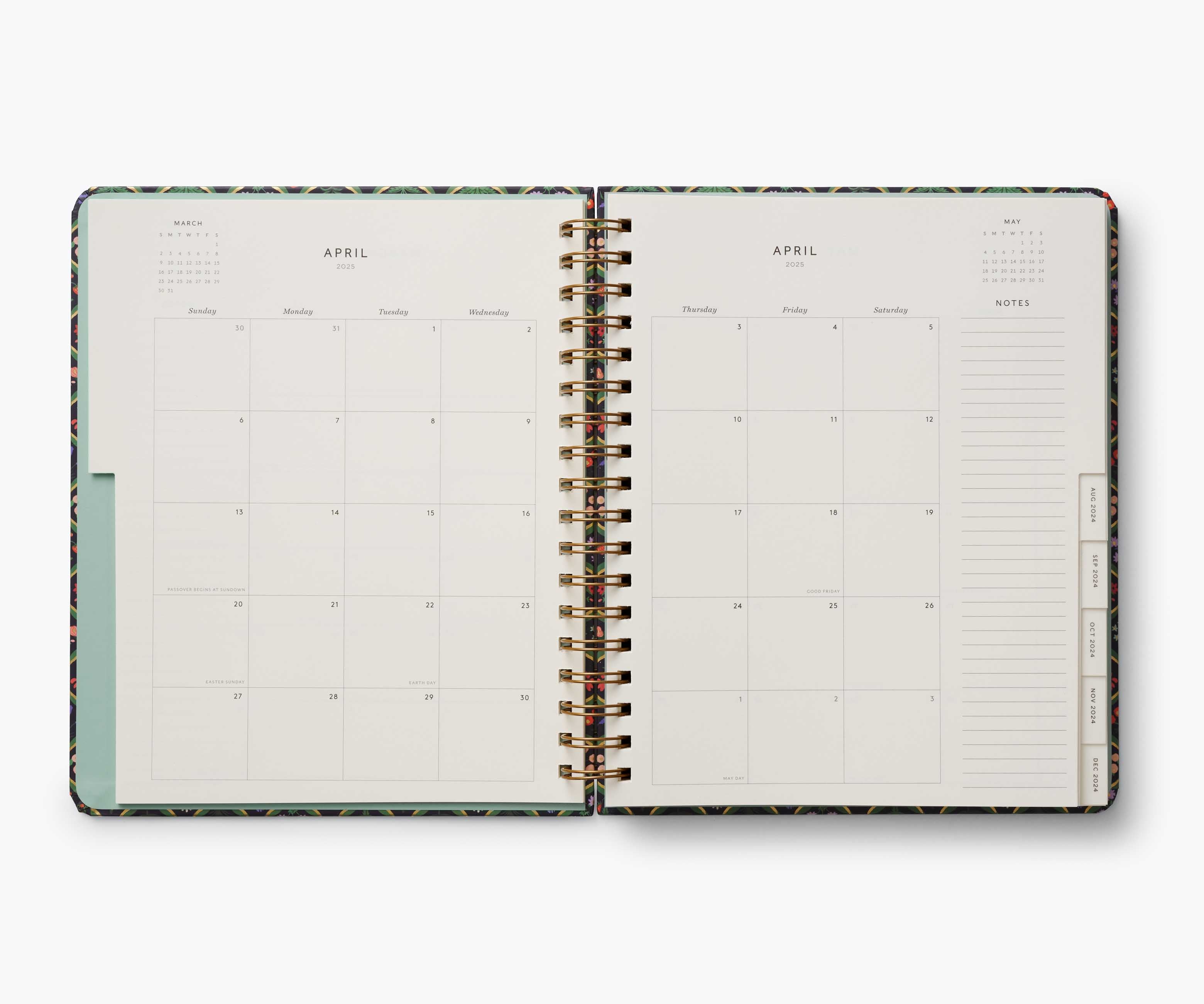 2024-2025 17-Month Academic Hardcover Spiral Planner - Estee