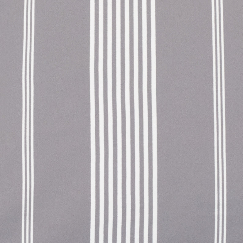 Grey Striped Seaport Fitted Sheet