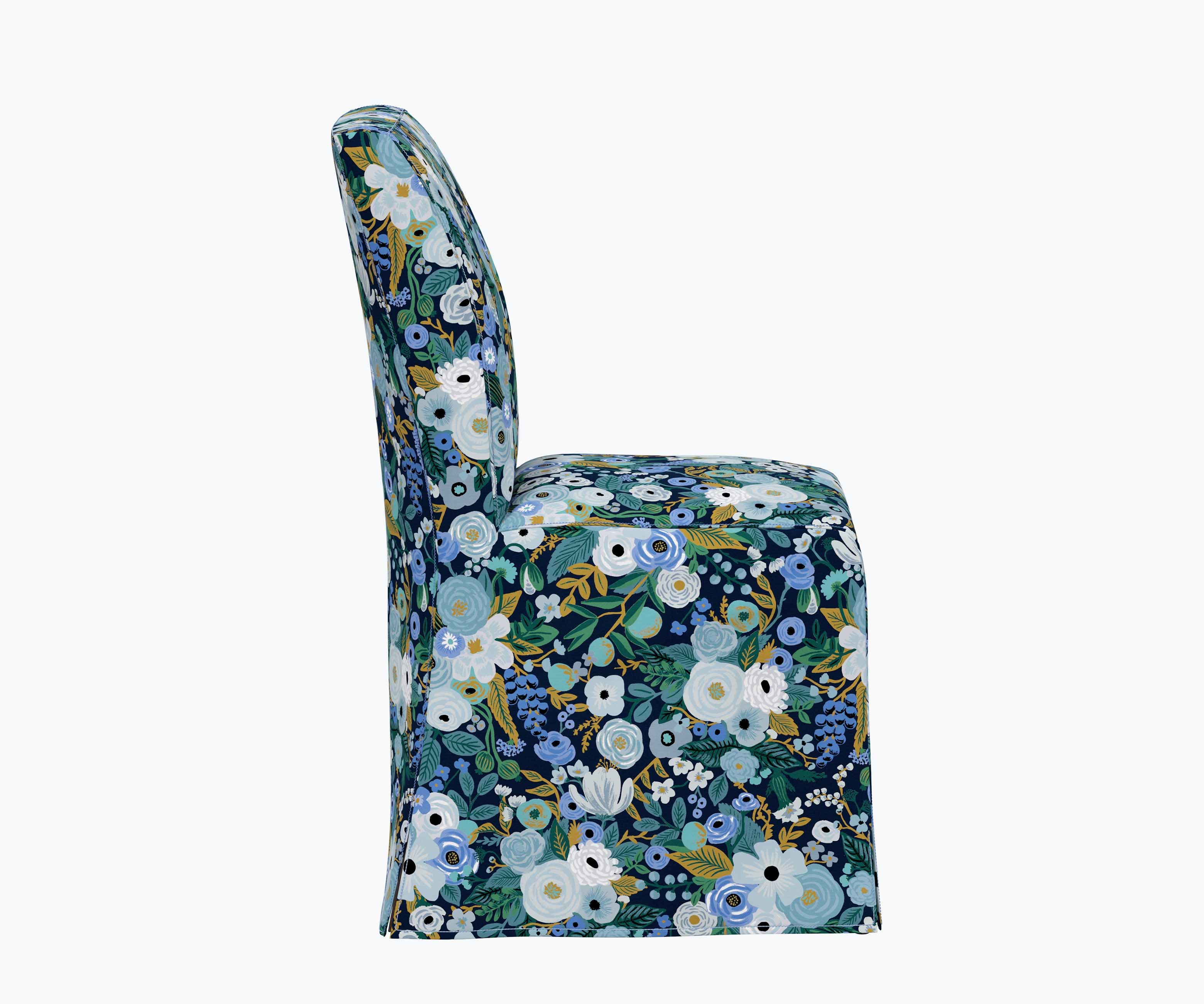 Frances Slipcover Dining Chair - Garden Party Blue