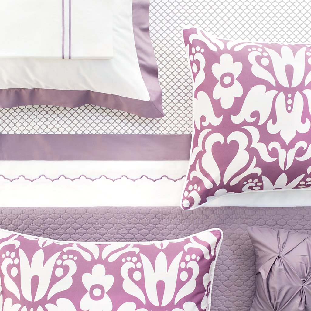 Lilac Linden Border Euro Sham