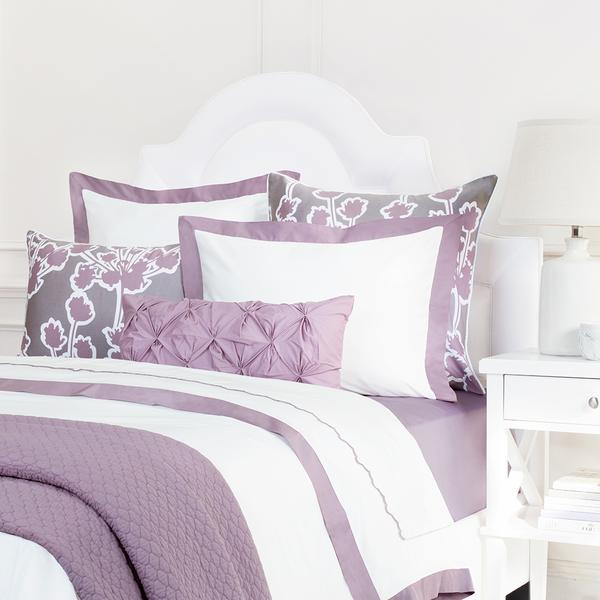 Lilac Linden Border Sham Pair