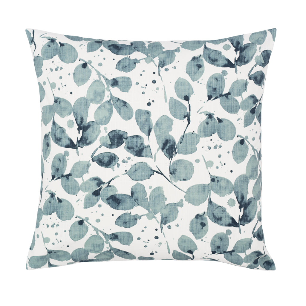 The Green Eucalyptus Square Throw Pillow