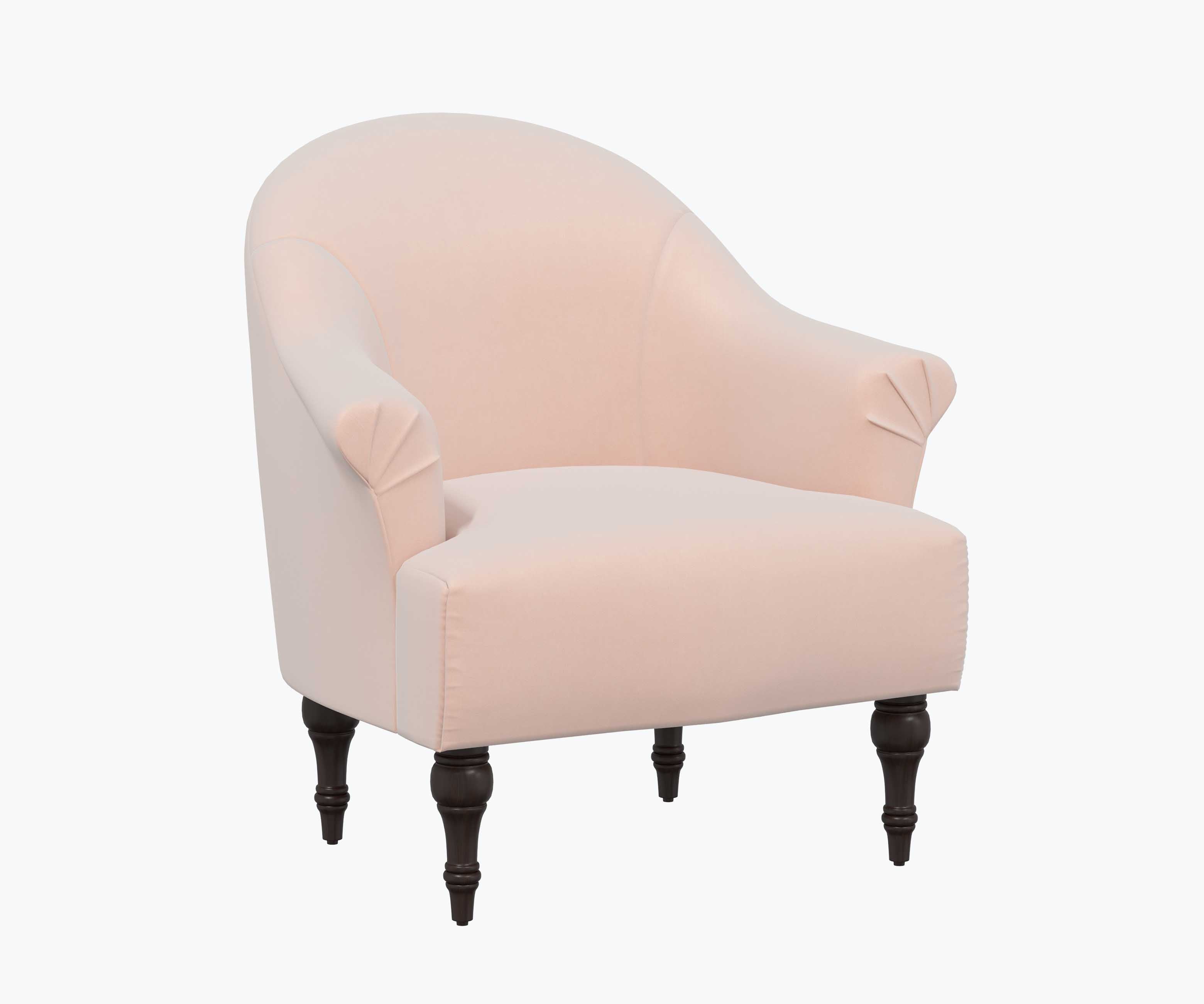 Gramercy Armchair - Blush Velvet