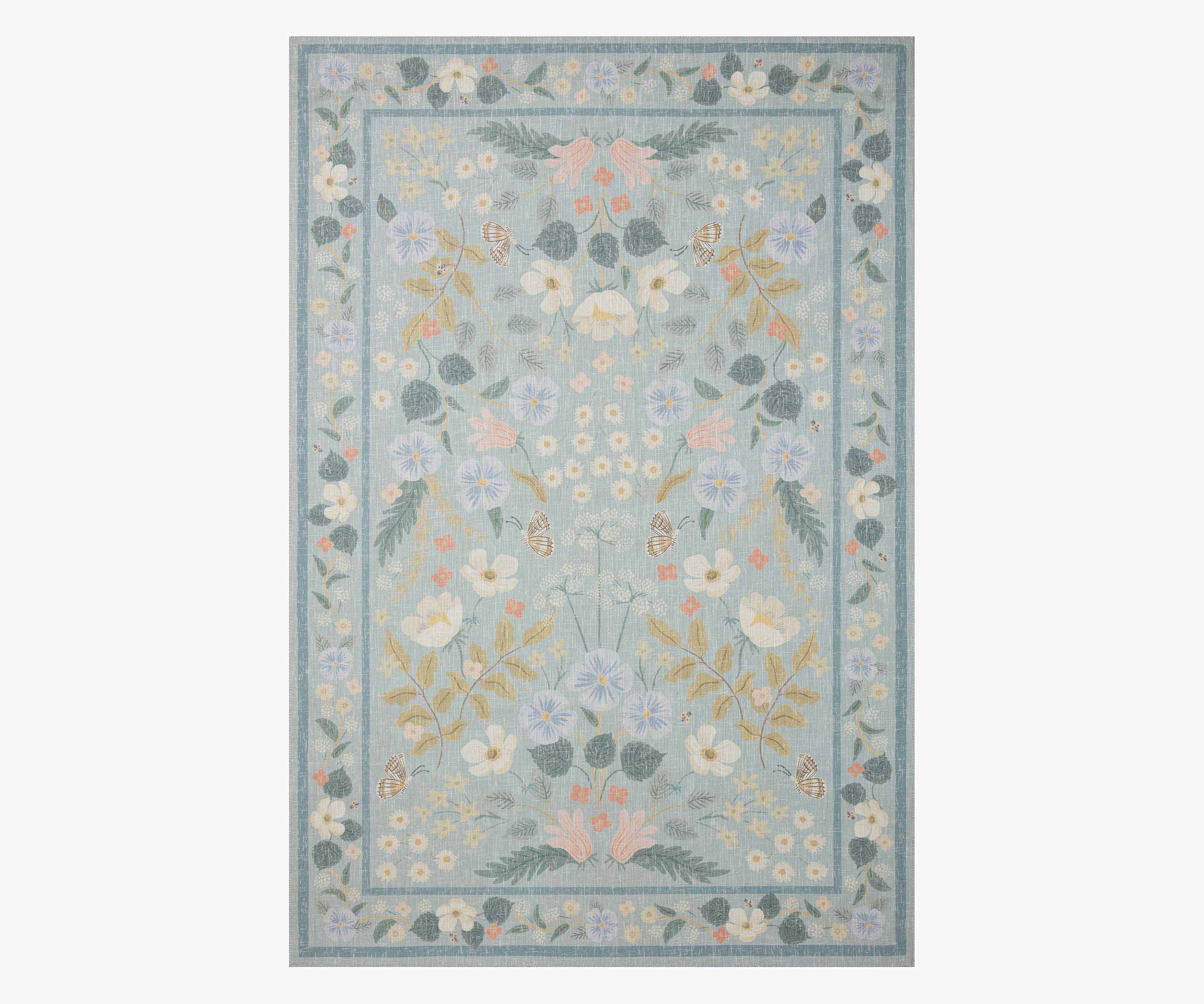 Cotswolds Willow Power Loomed Rug - Sky