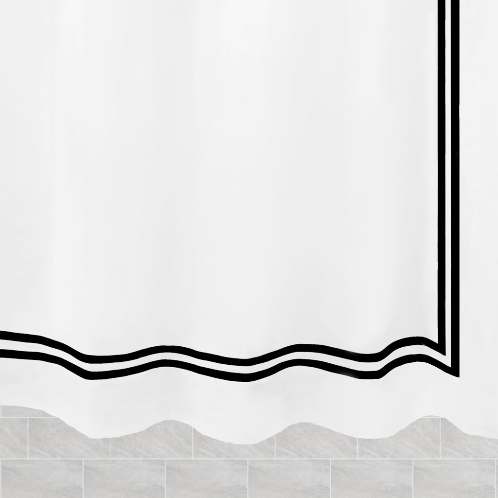 The Black Framed Shower Curtain