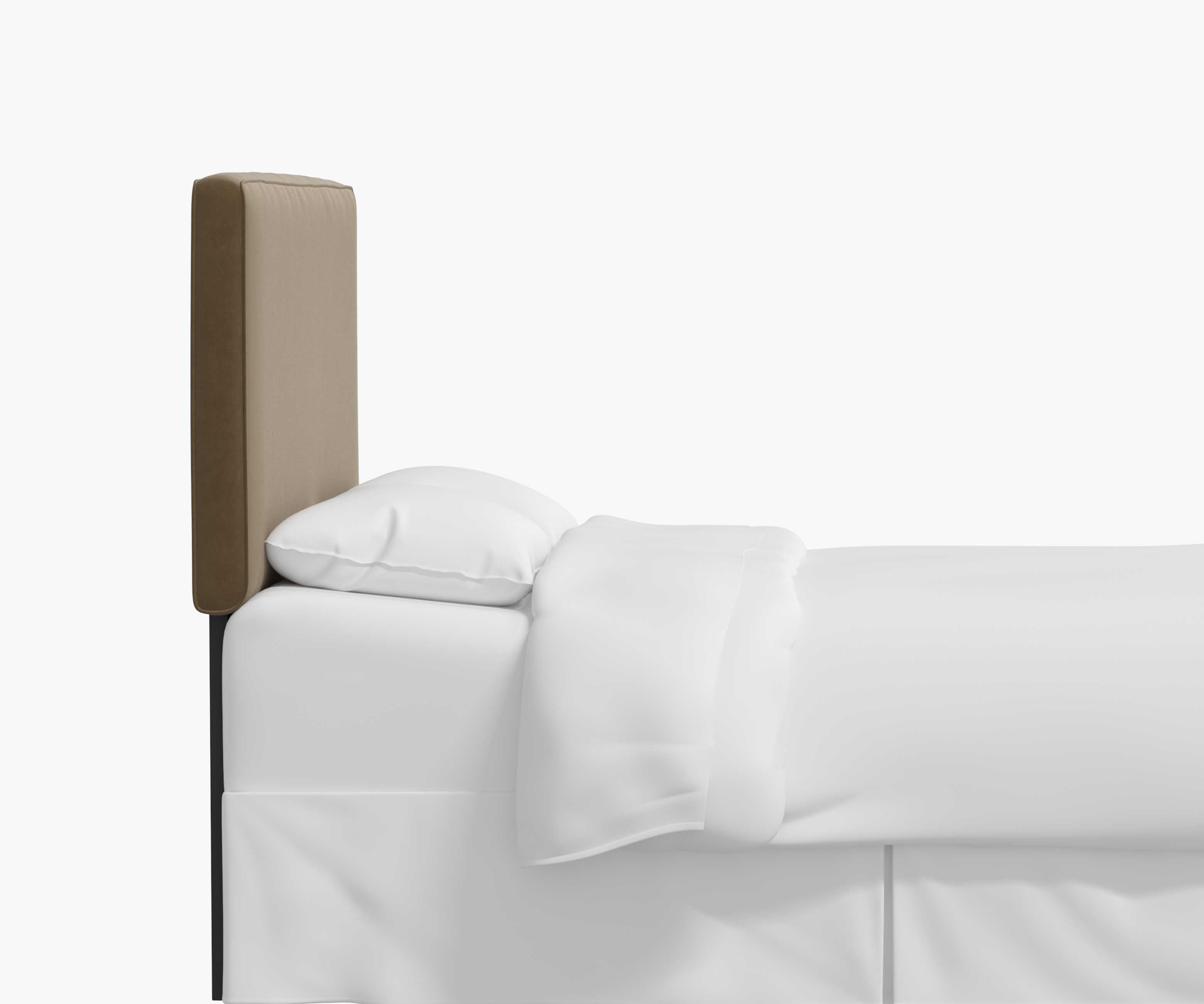 Elly Headboard - Walnut Velvet