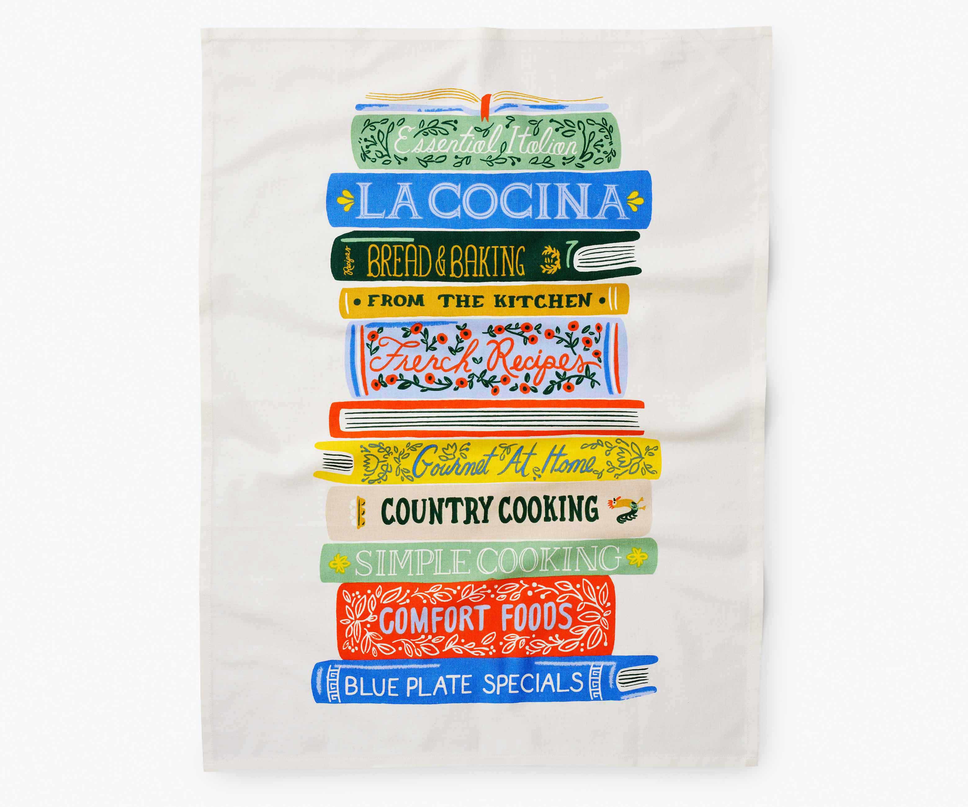 Tea Towel - Cookbooks