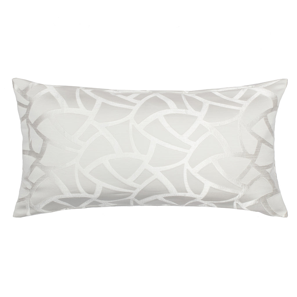 White Mosaic Throw Pillow