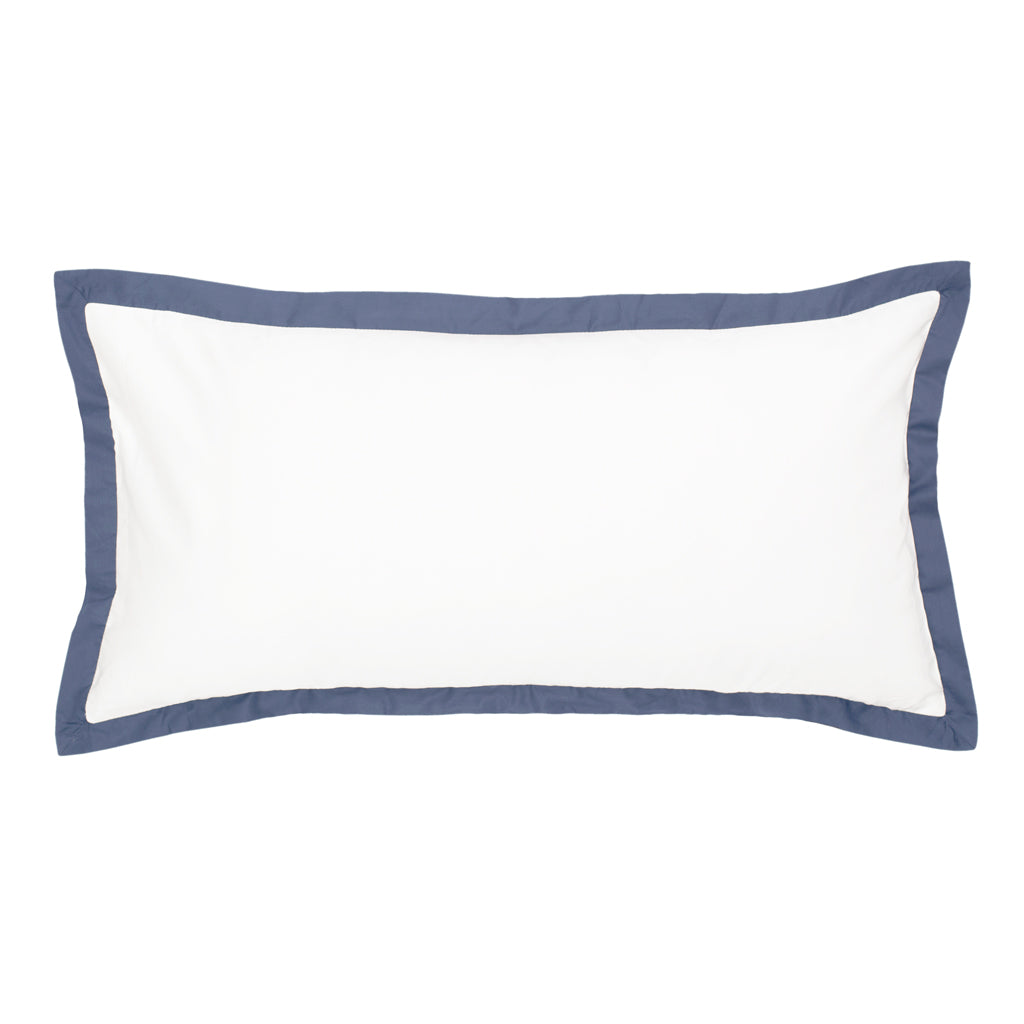 The Linden Slate Blue Throw Pillow