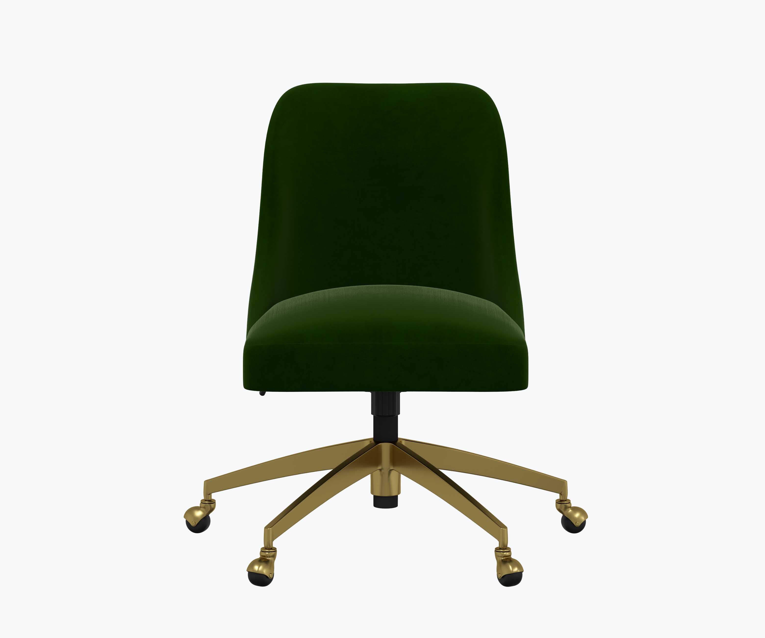 Oxford Desk Chair - Emerald Velvet