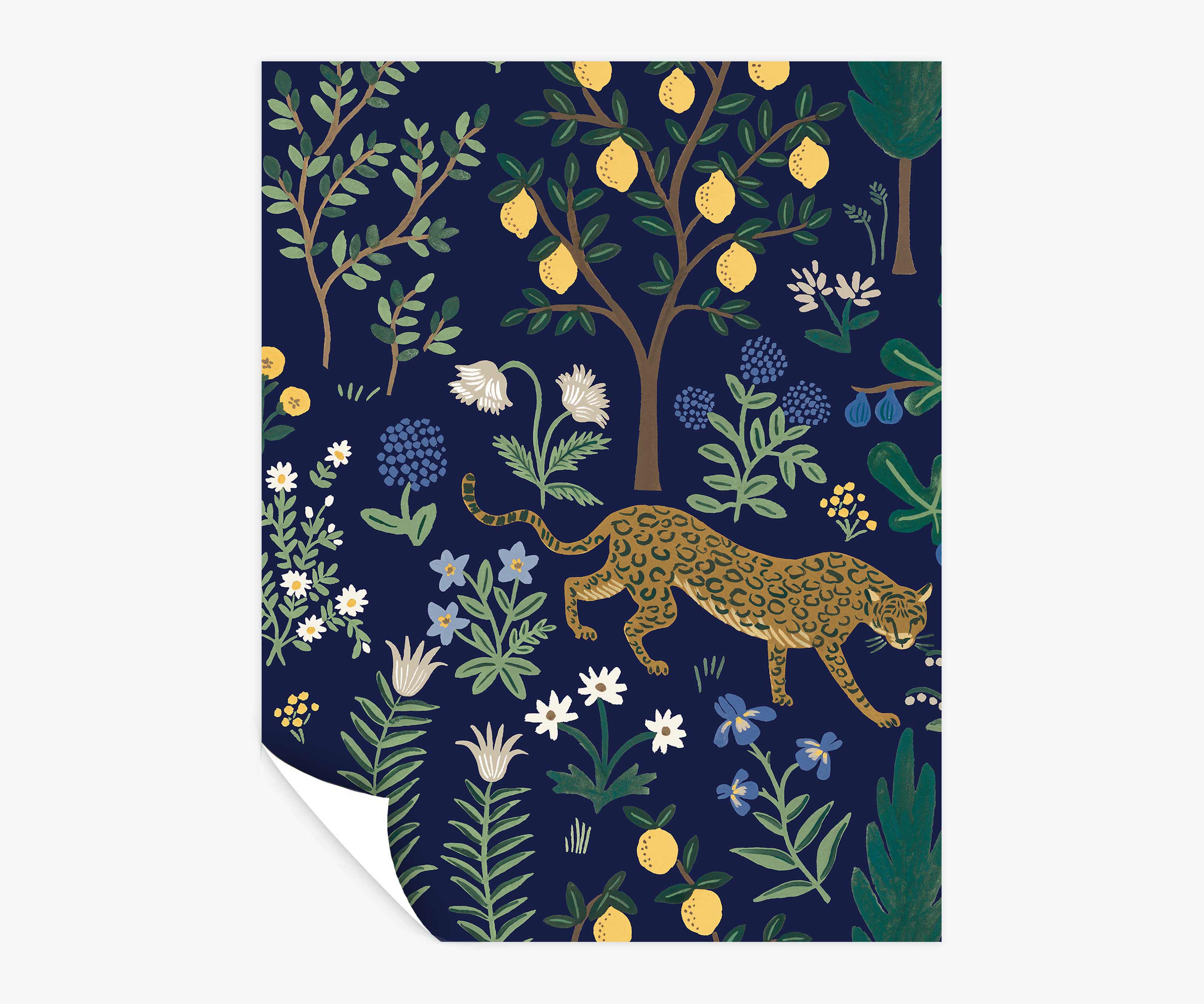 Menagerie Peel & Stick Wallpaper Sample - Navy