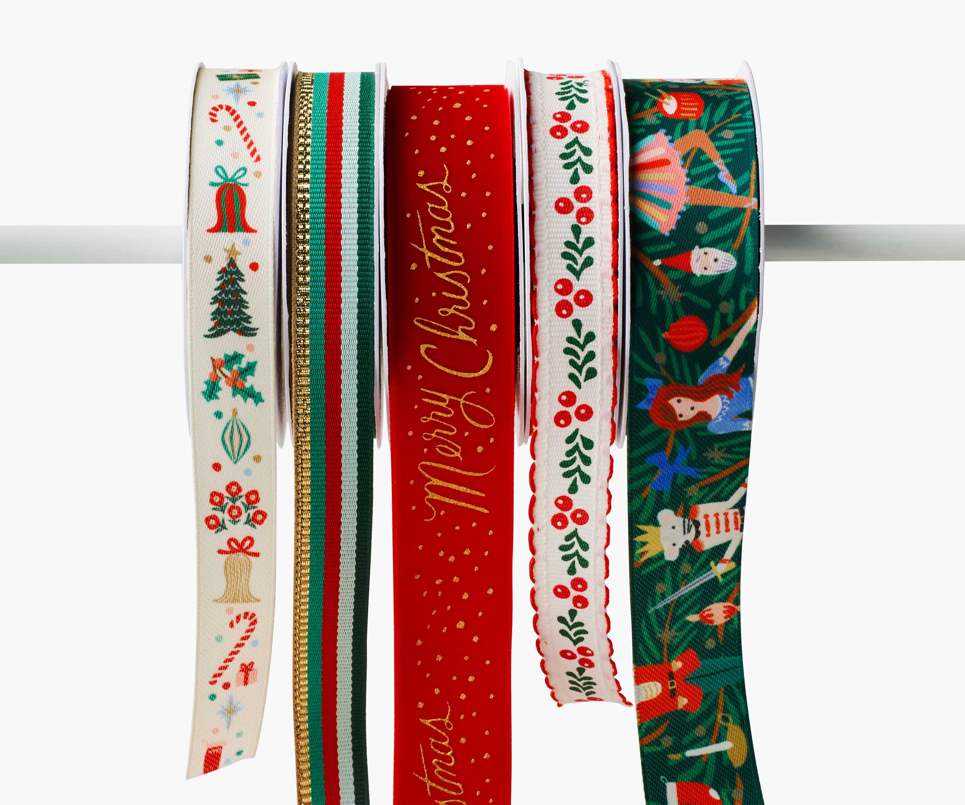 Ribbon Set of 5 - Holiday