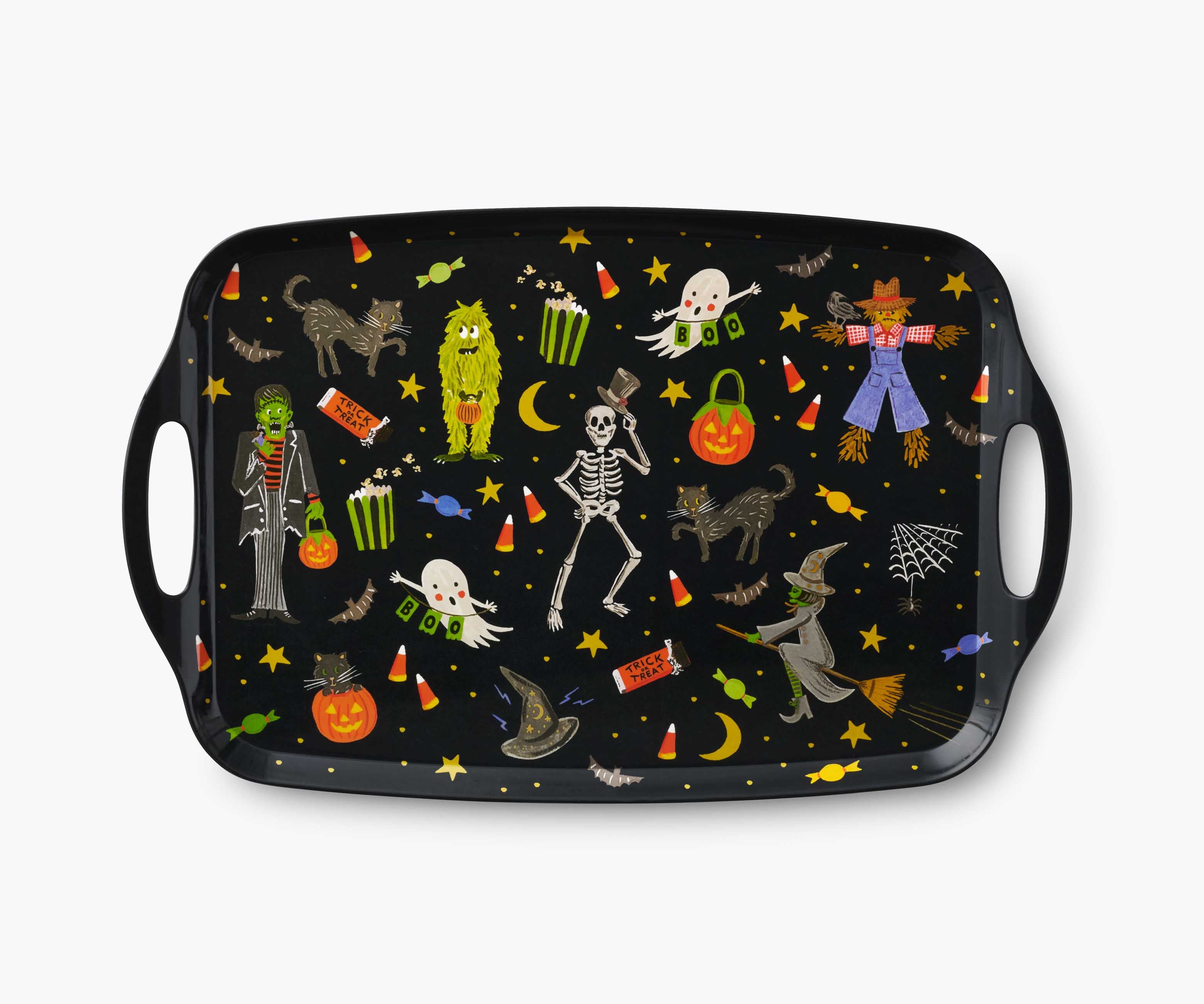 Halloween Parade Melamine Serving Platter with Handles