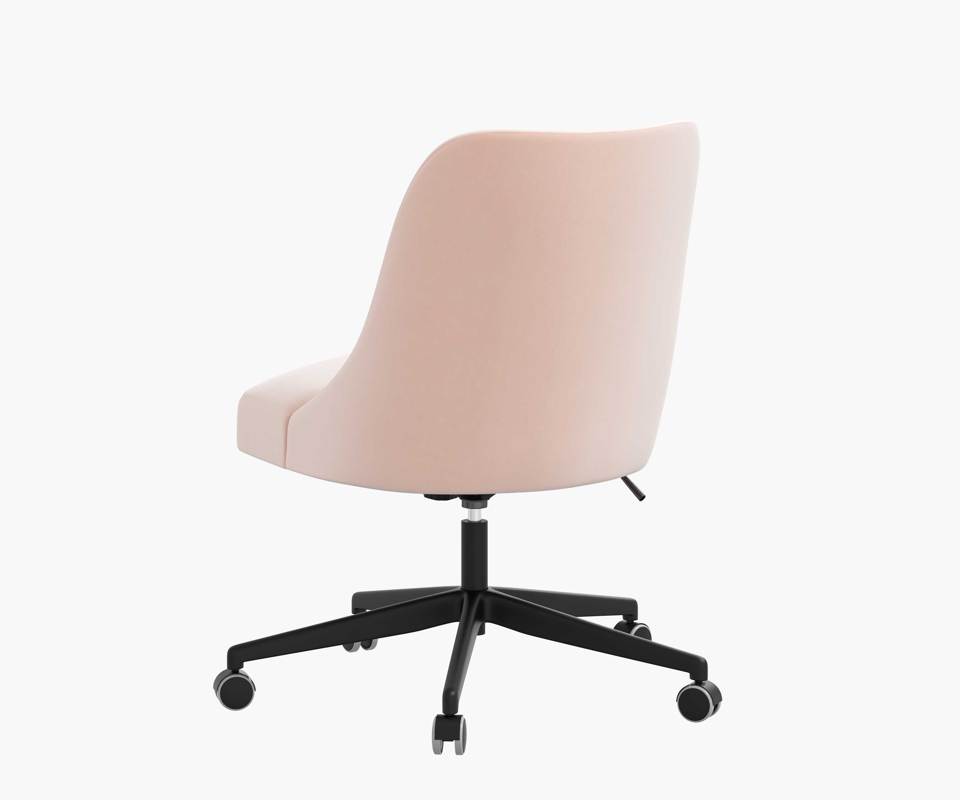 Oxford Desk Chair - Blush Velvet