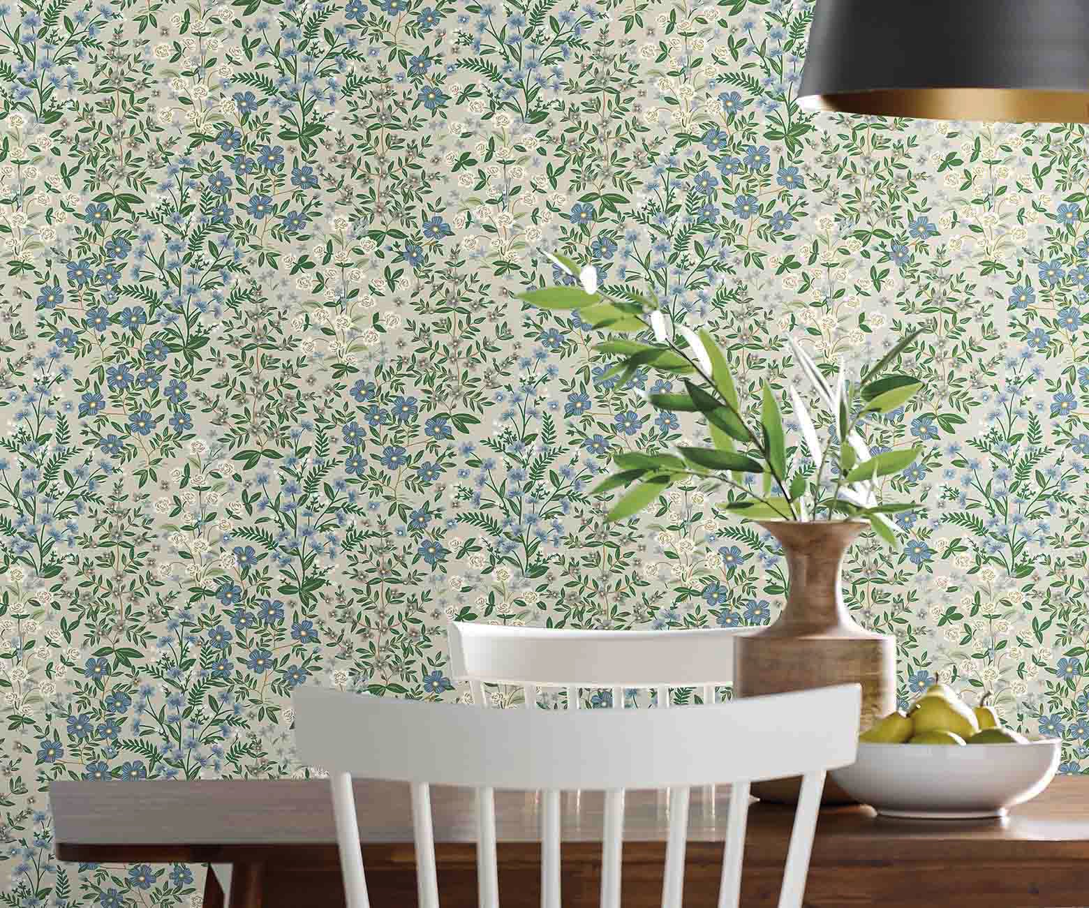 Wildwood Garden Wallpaper Sample - Linen