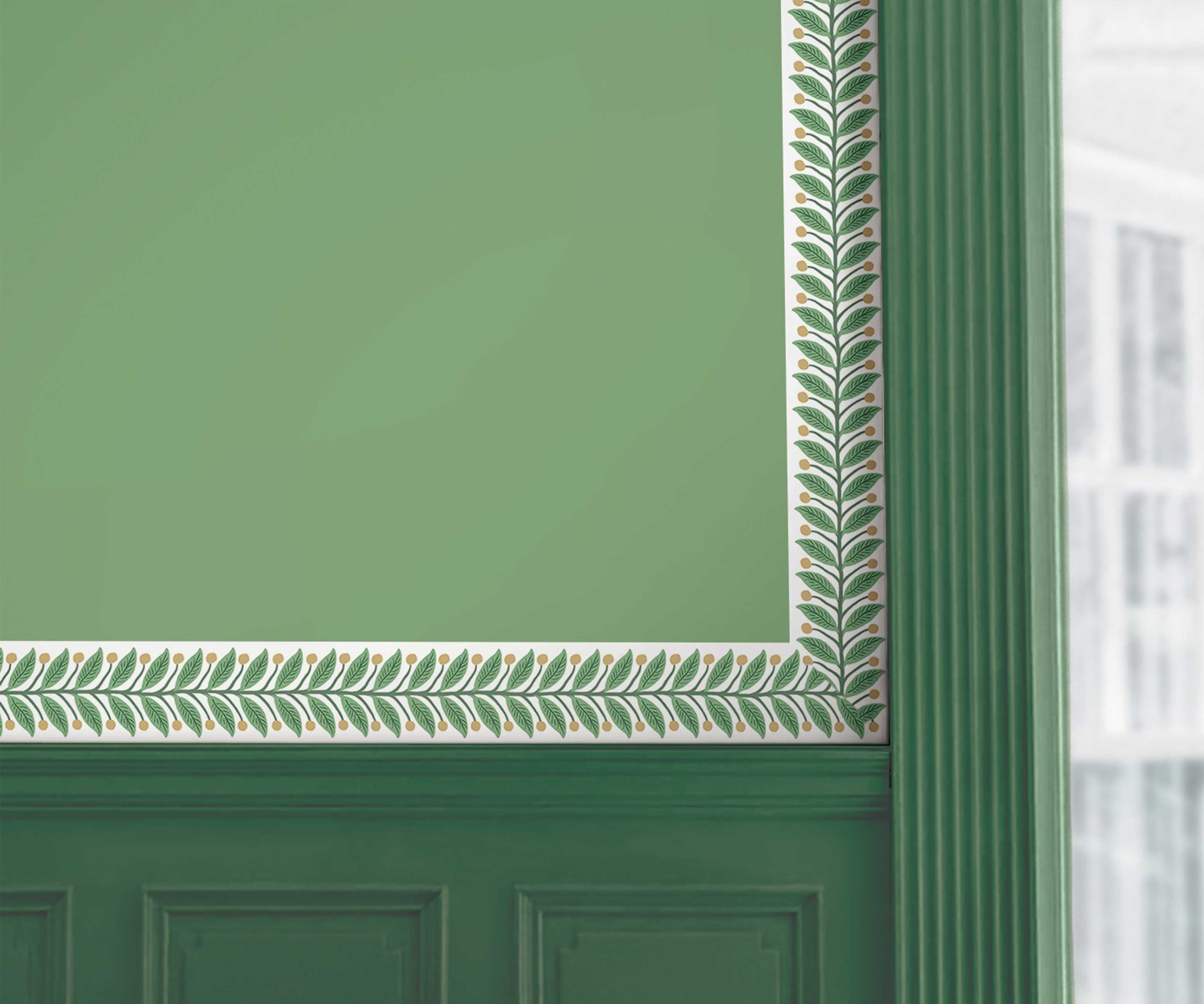 Trim Wallpaper Sample - Green