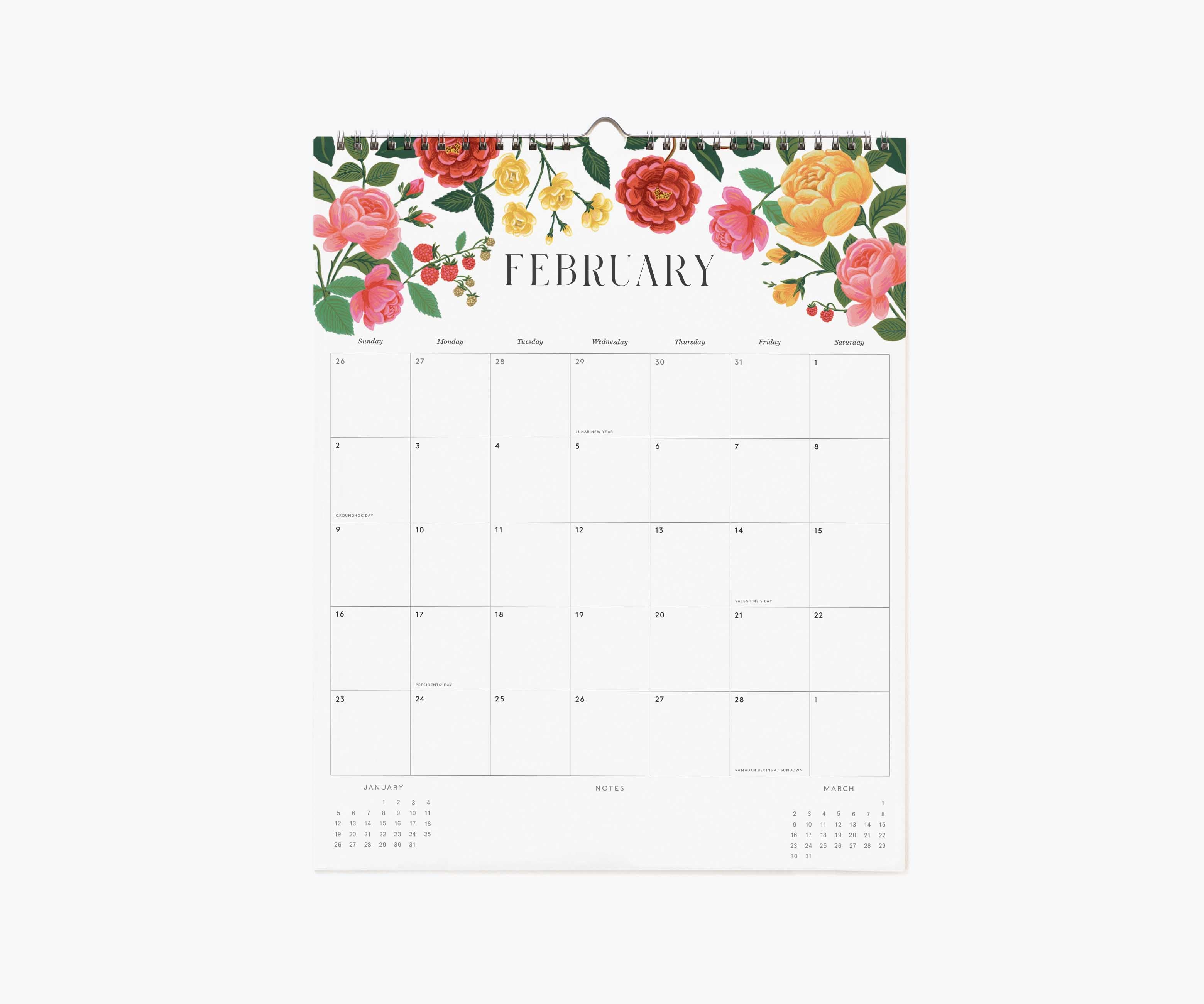 2025 Appointment Calendar - Roses