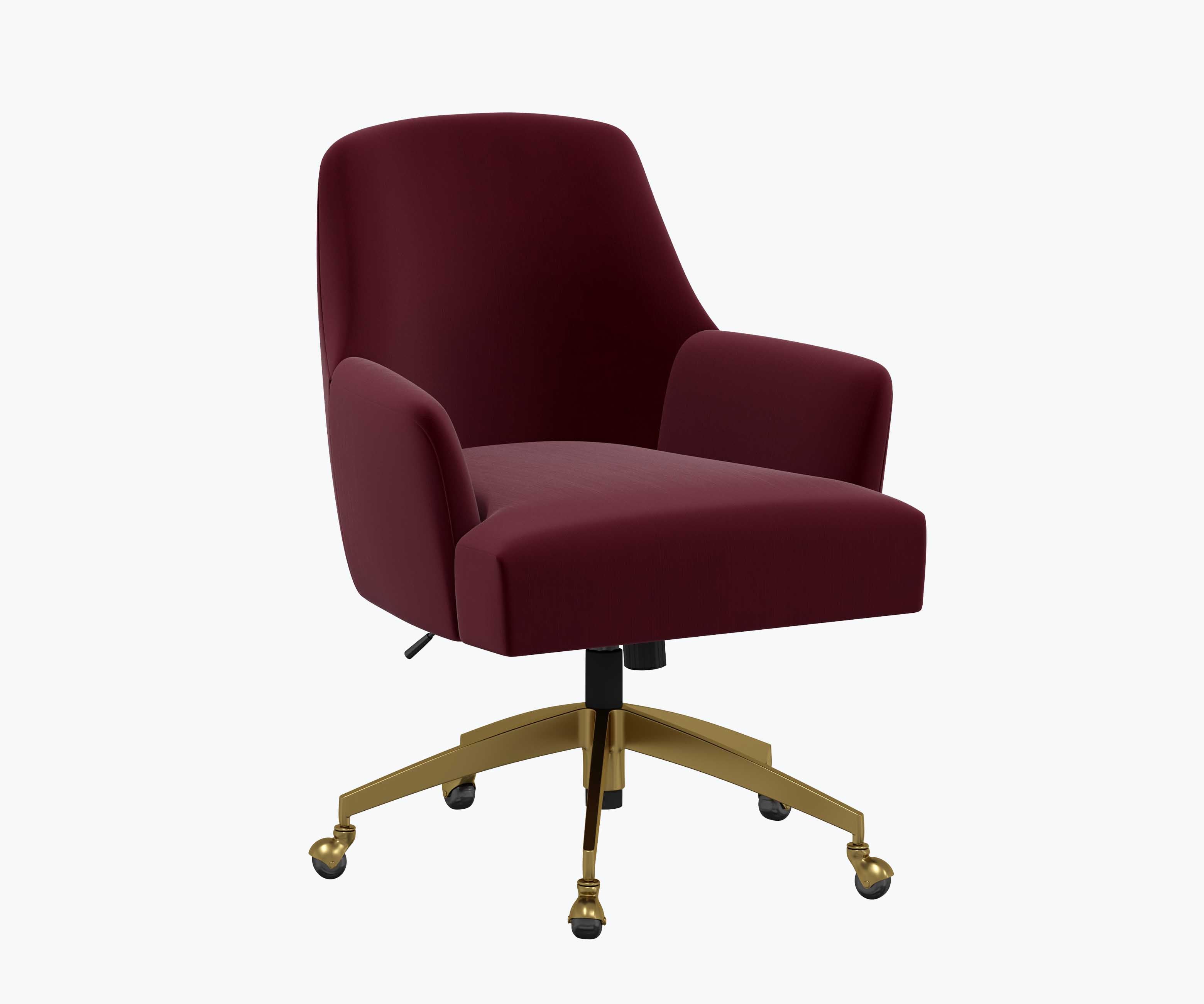 Cambridge Desk Chair - Plum Velvet