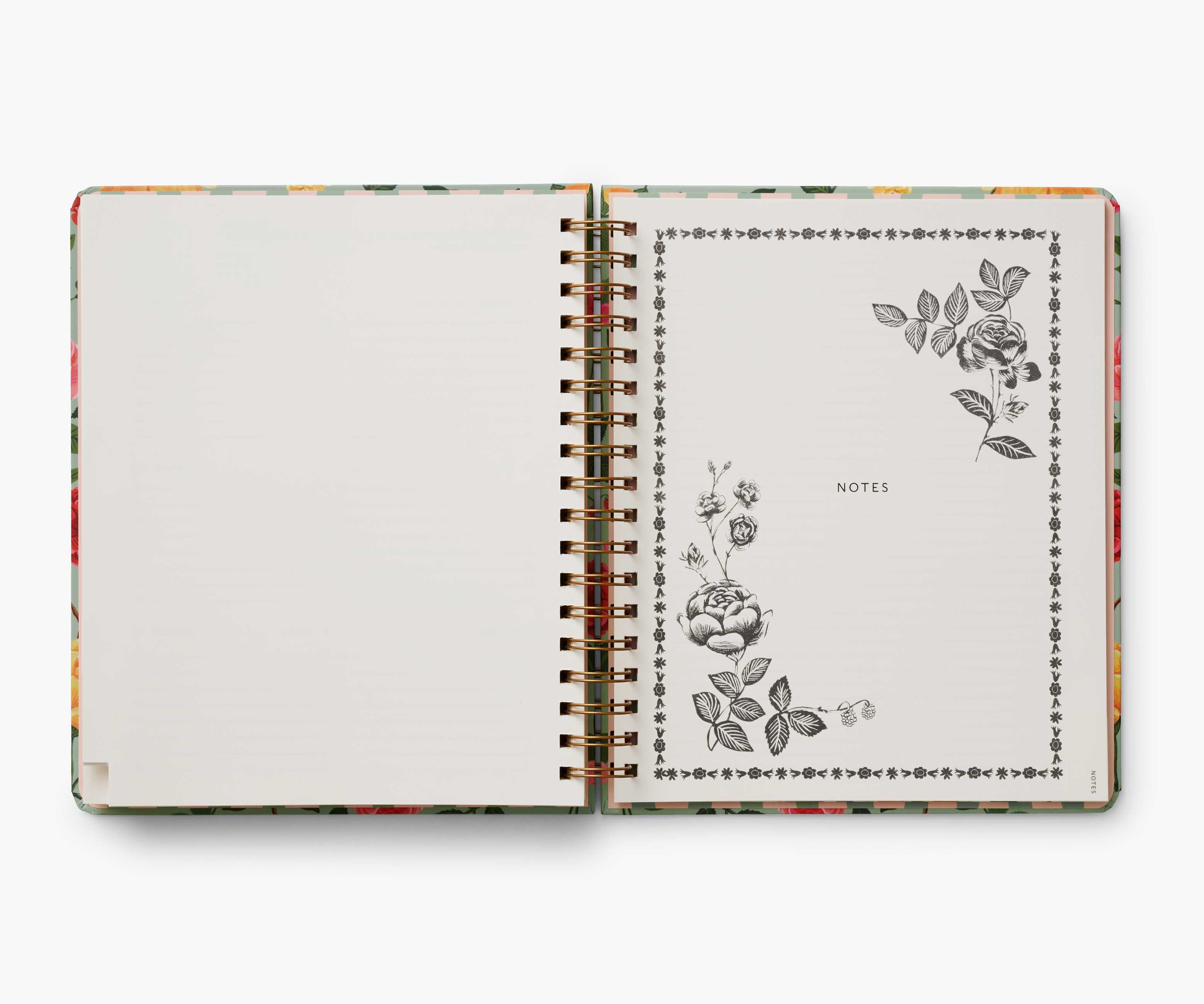 2024-2025 17-Month Academic Hardcover Spiral Planner - Roses