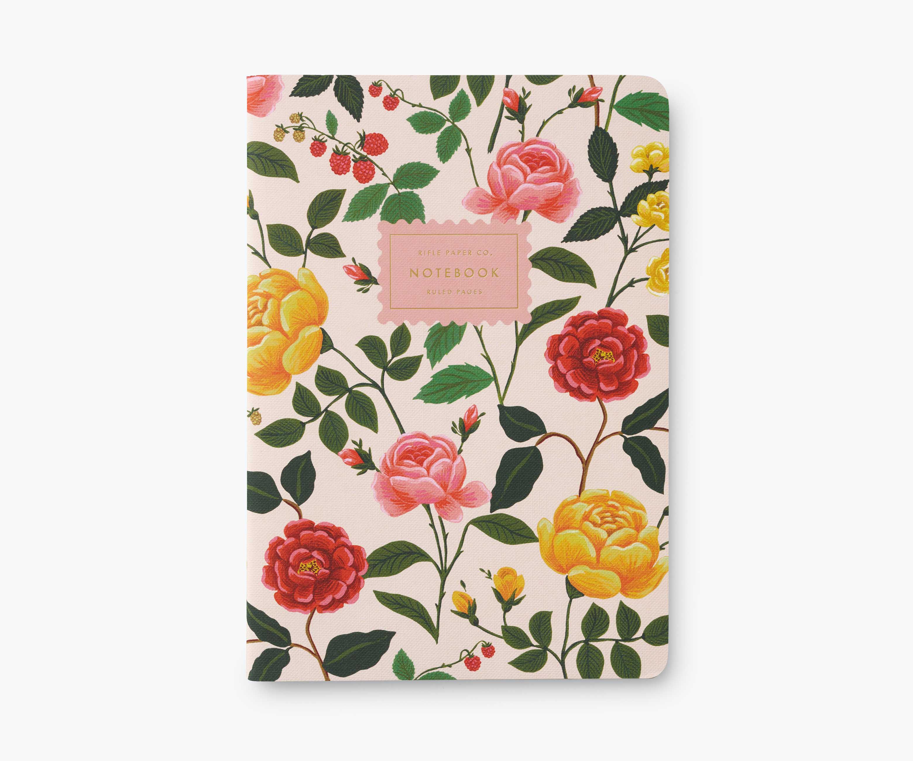 Stitched Notebook Set - Roses