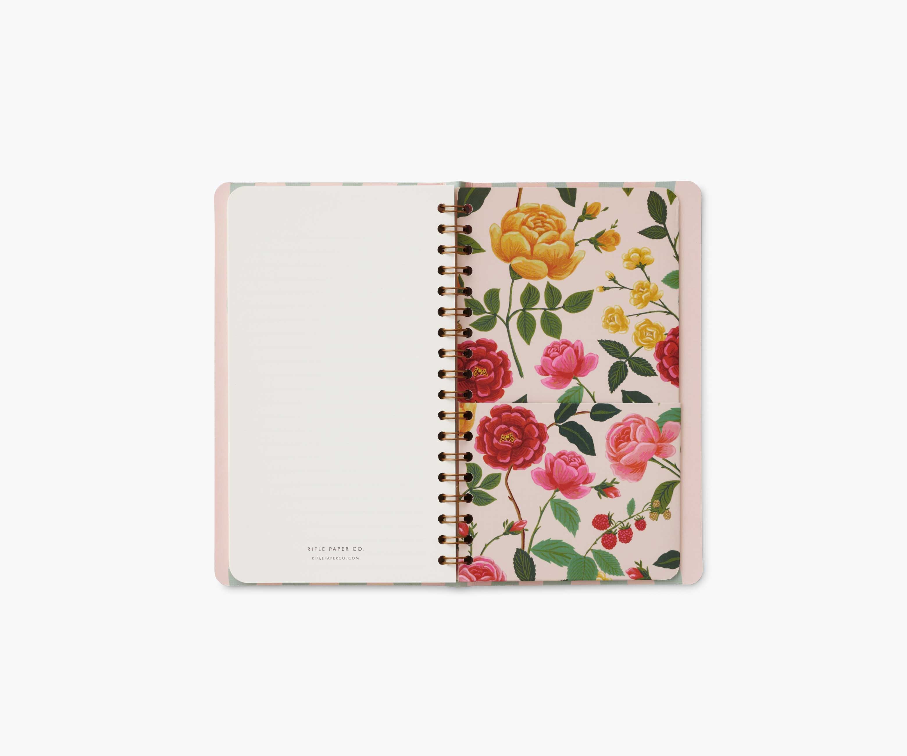 2025 12-Month Spiral Pocket Planner - Roses