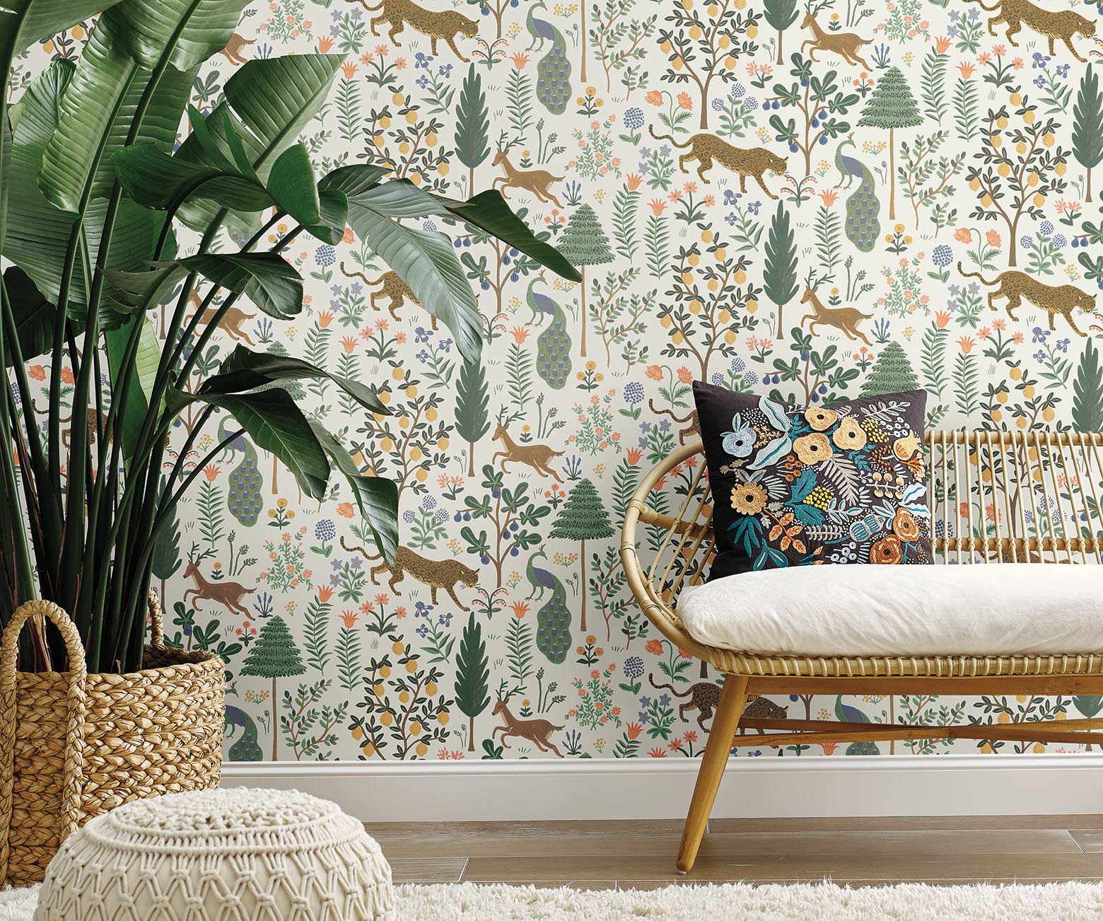 Menagerie Peel & Stick Wallpaper - Cream