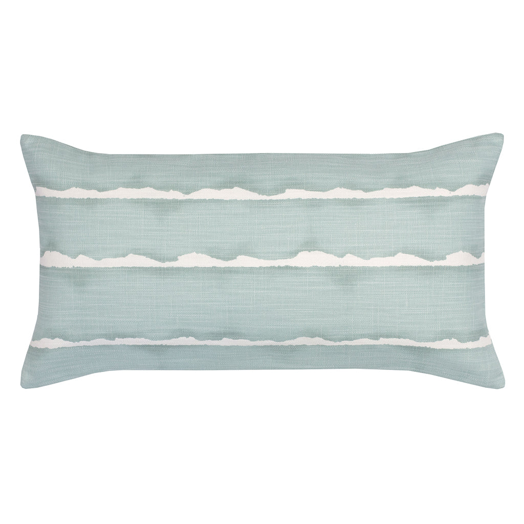 The Seafoam Modern Lines Throw Pillow