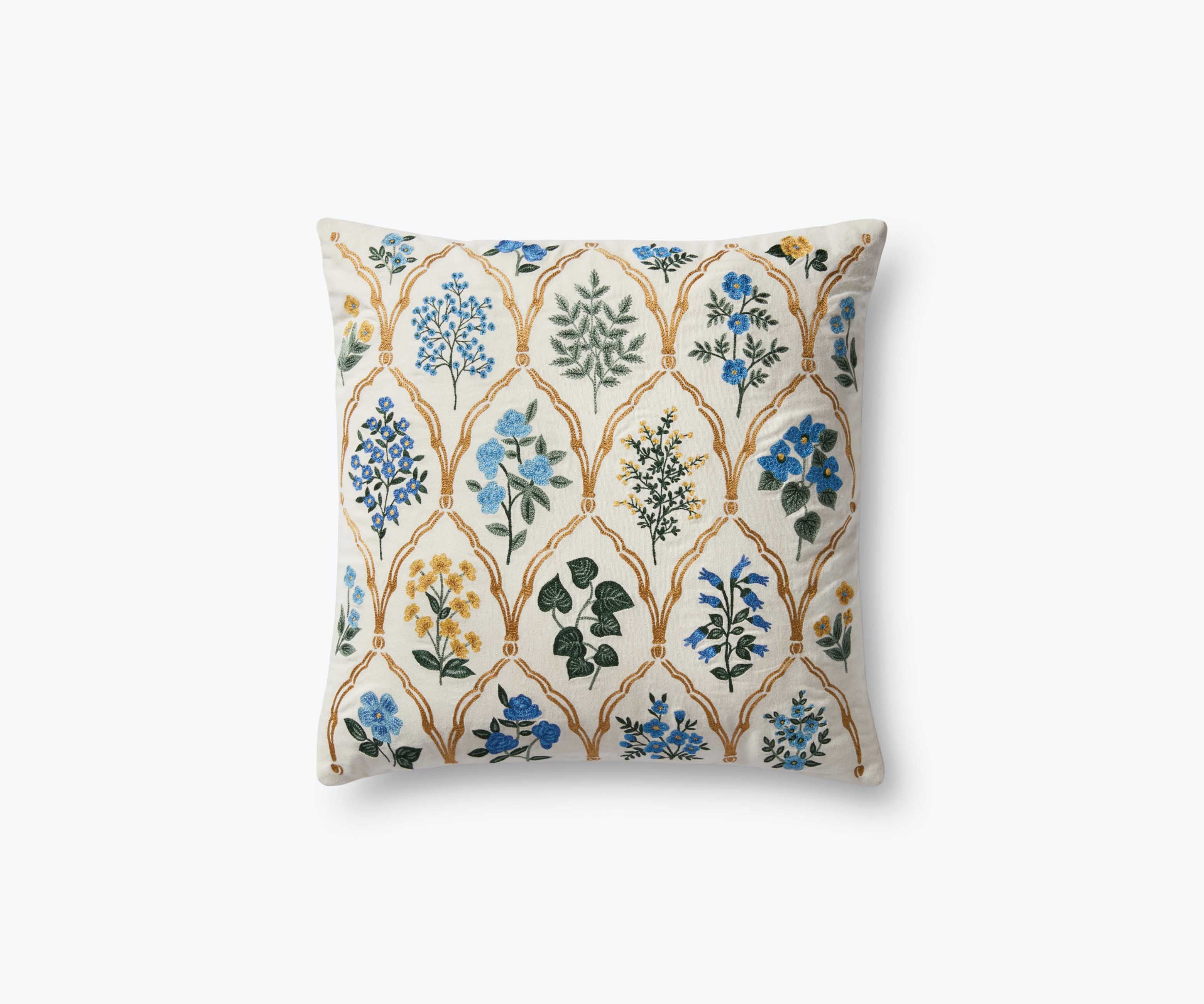 Hawthorne Embroidered Pillow - Ivory