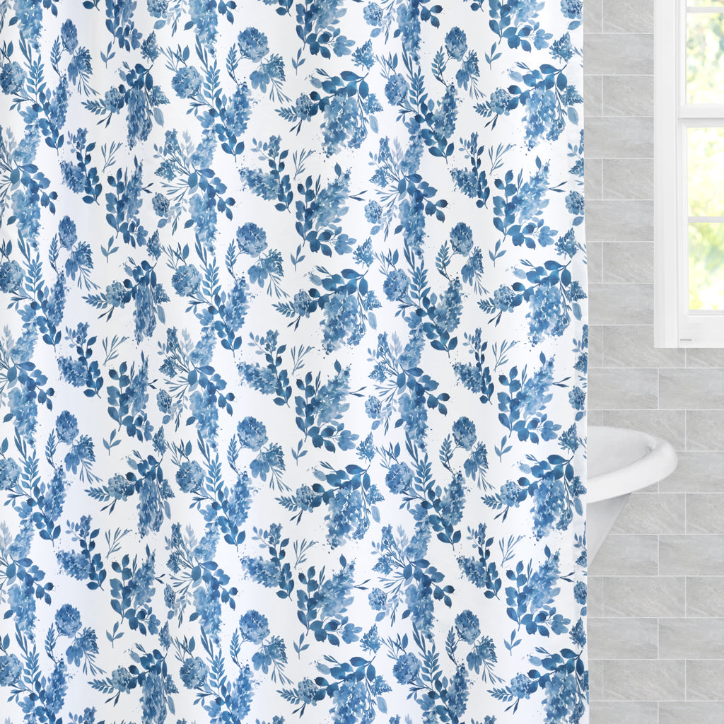 Harlow Indigo Shower Curtain