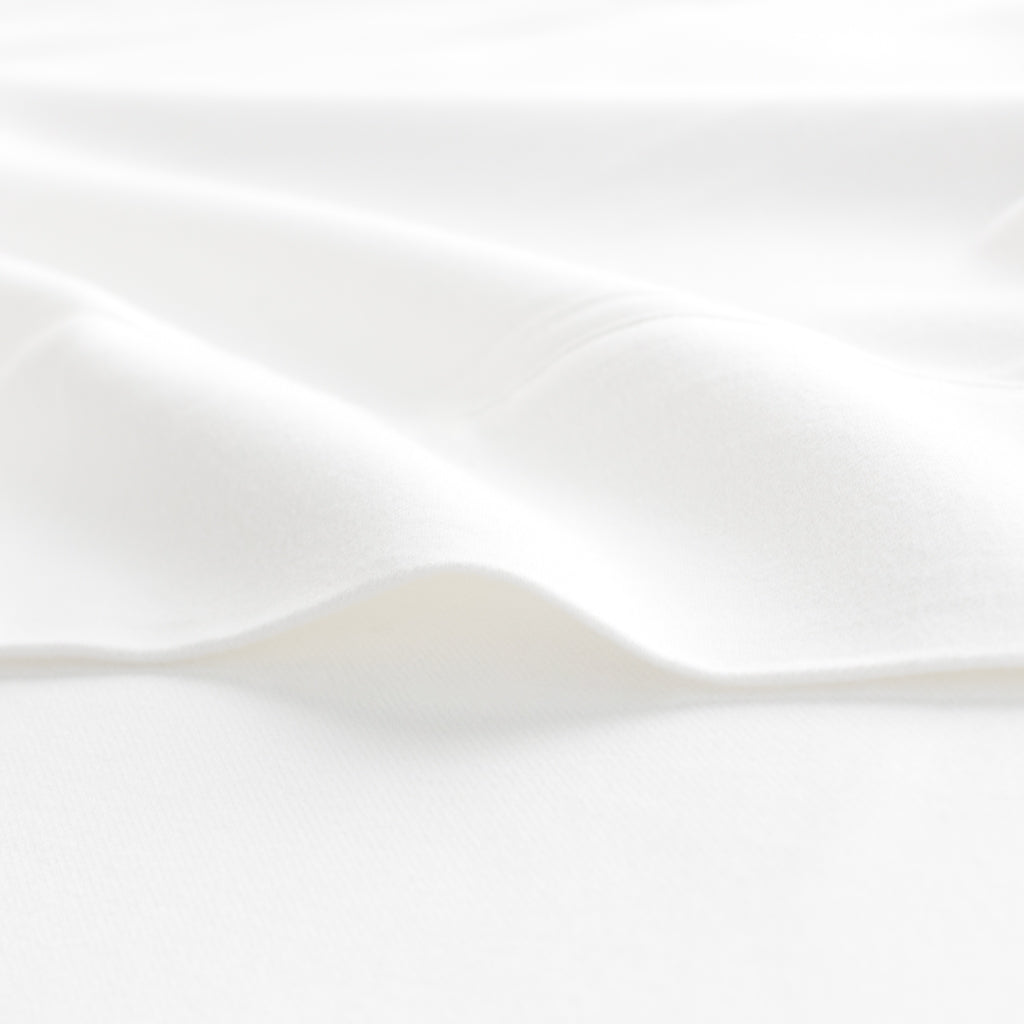 Soft White Flannel Flat Sheet