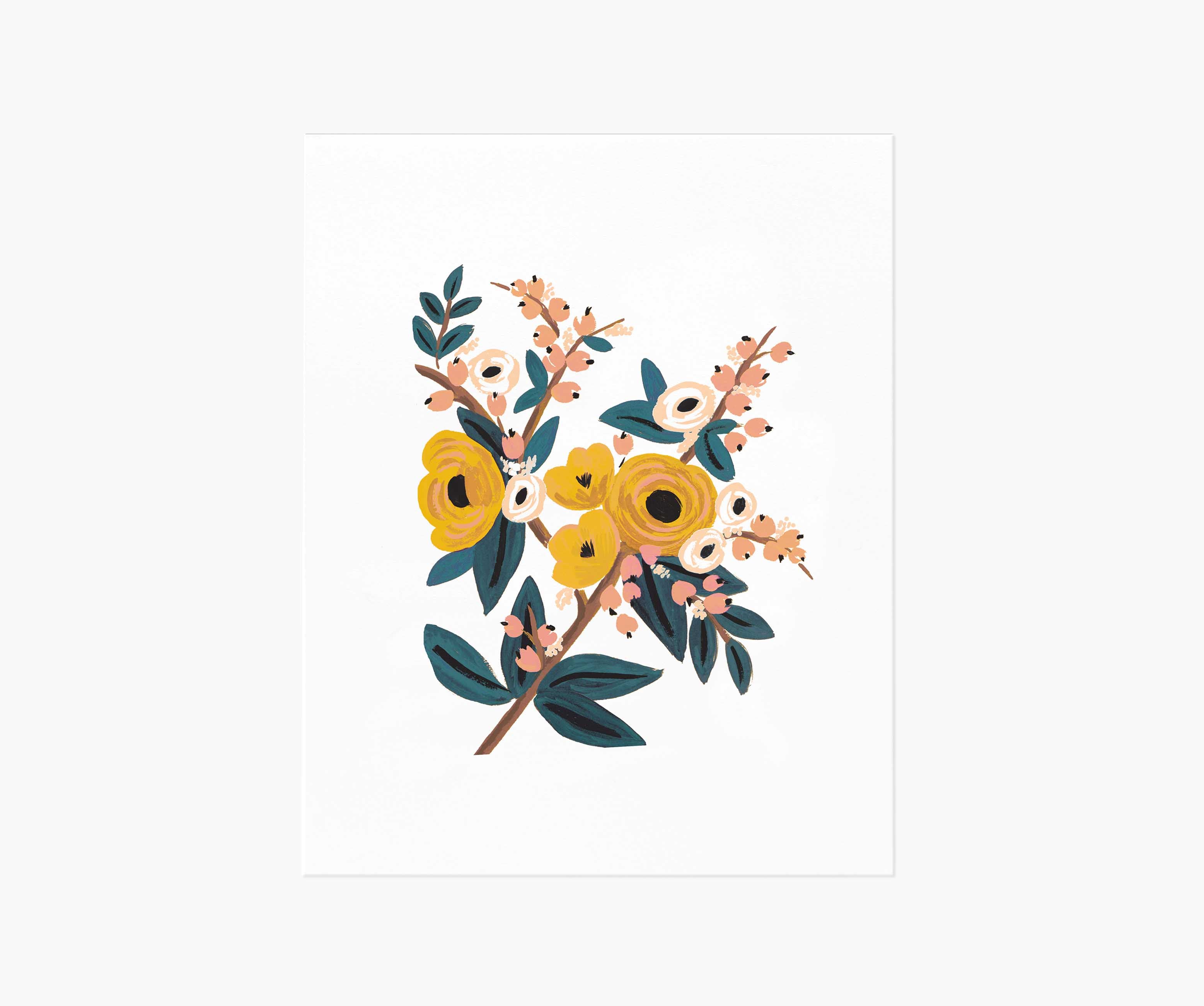 Marigold Botanical Art Print