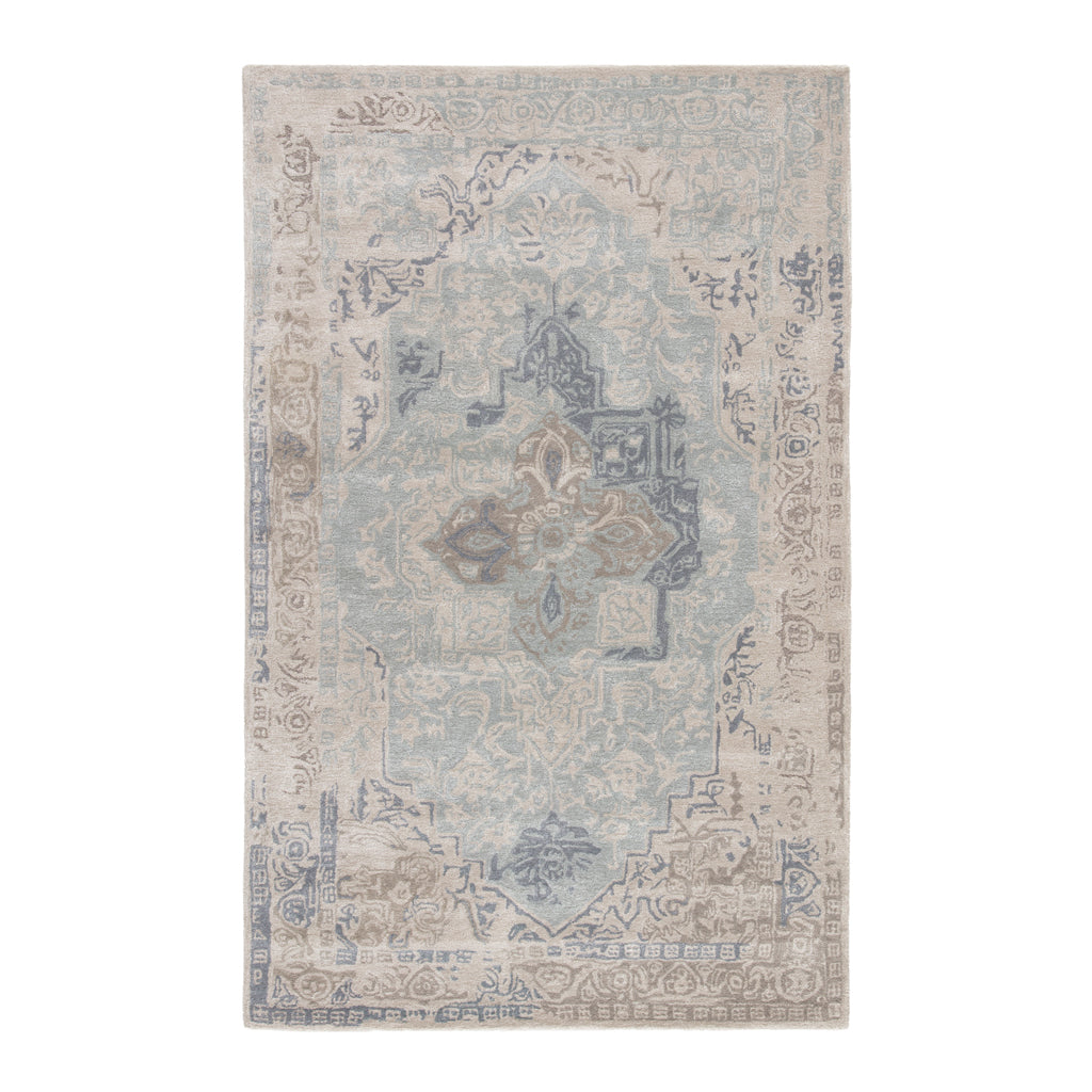 The Amal Medallion Tufted Wool Rug