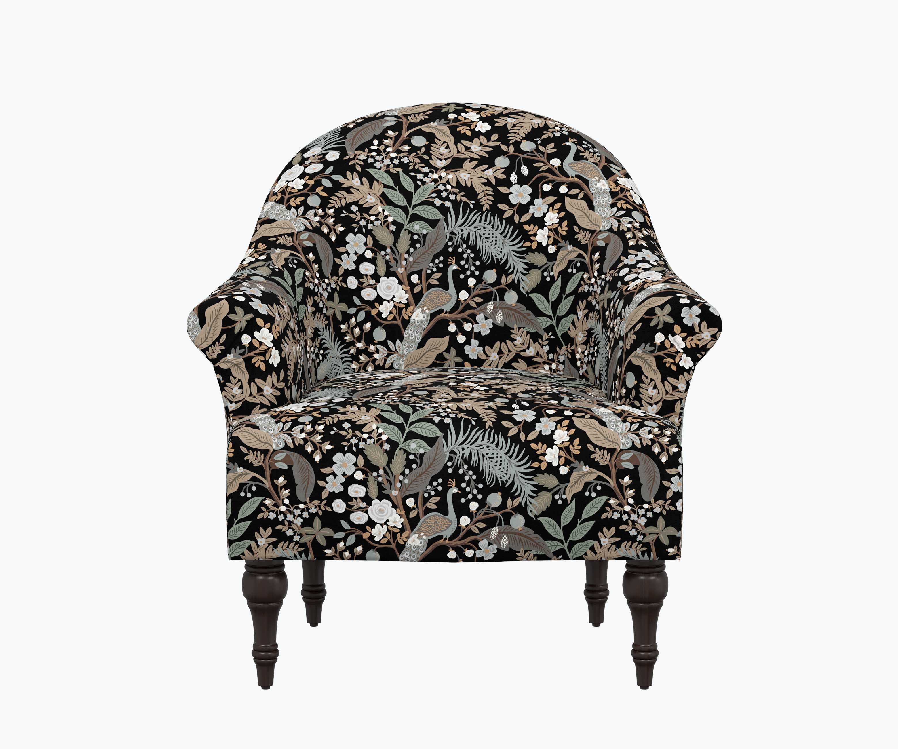 Gramercy Armchair - Peacock Garden Black