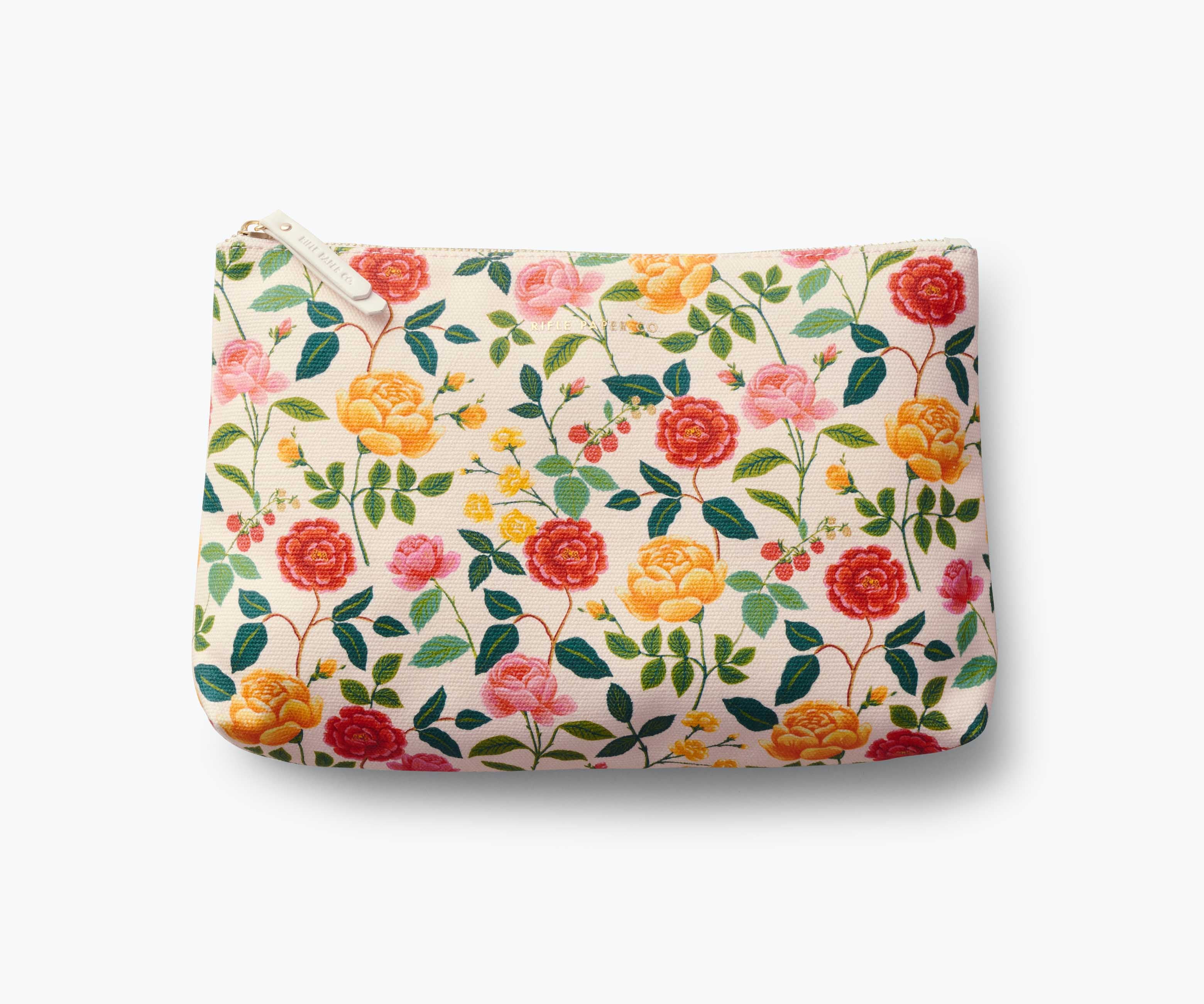 Zippered Pouch Set - Roses