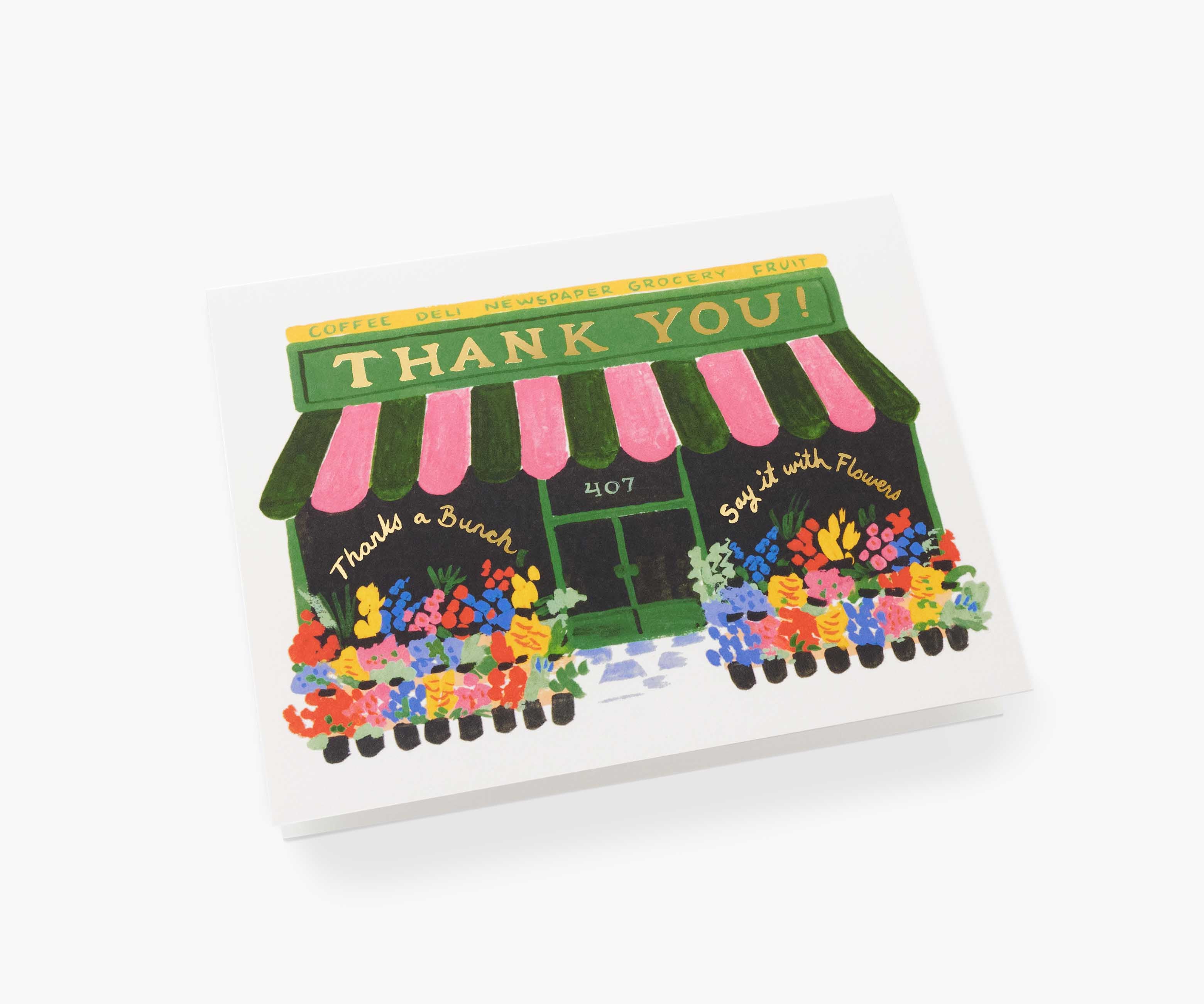 Flower Shop Thank You Card