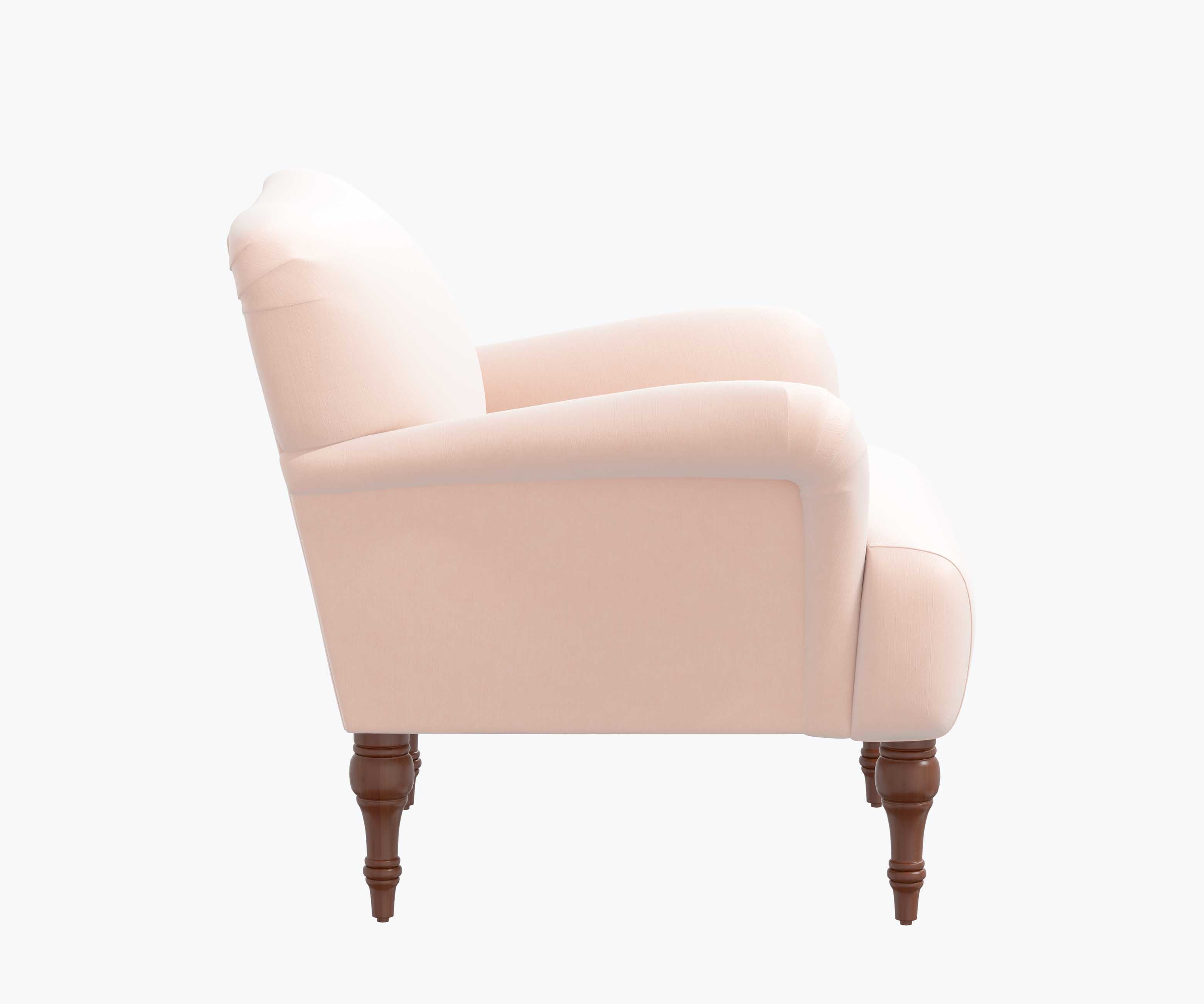 Bristol Armchair - Blush Velvet