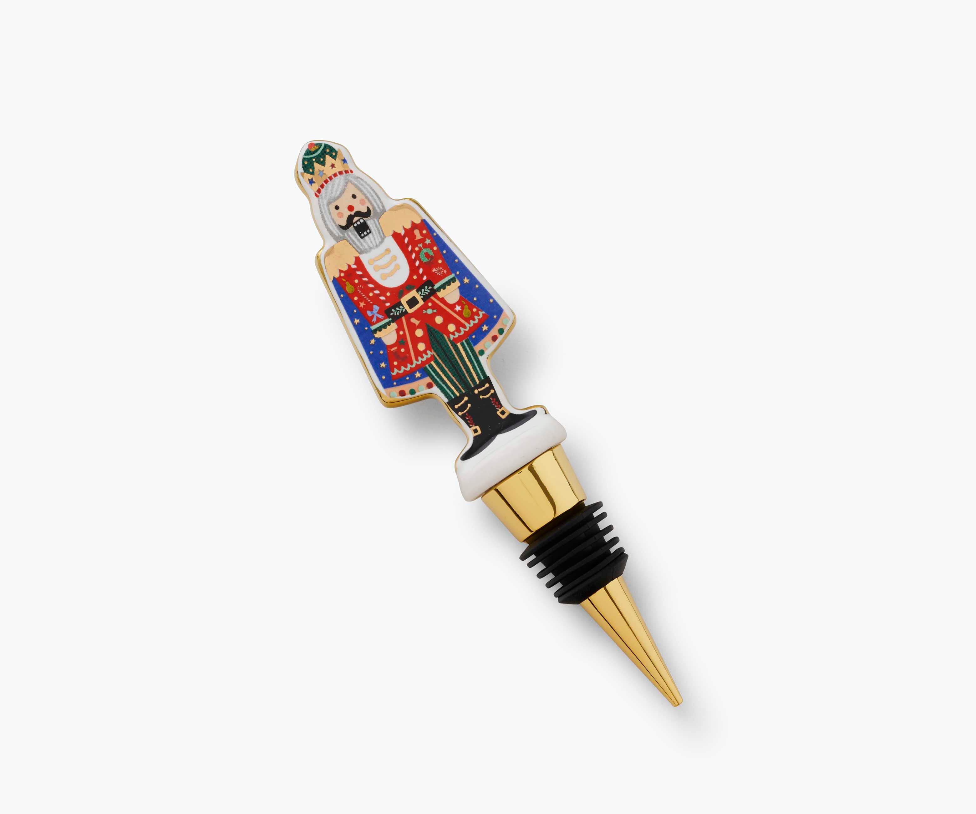 Porcelain Wine Stopper Set - Nutcracker