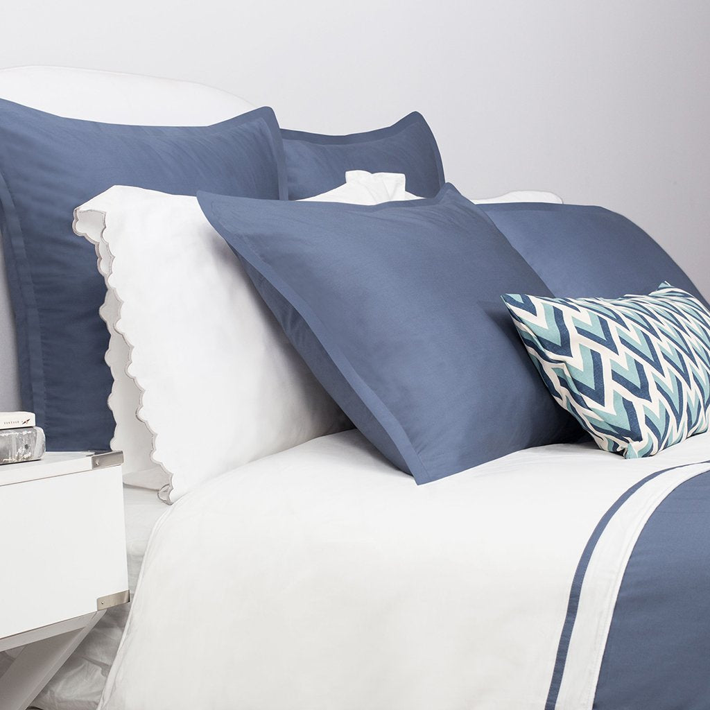 Slate Blue Hayes Nova Duvet Cover