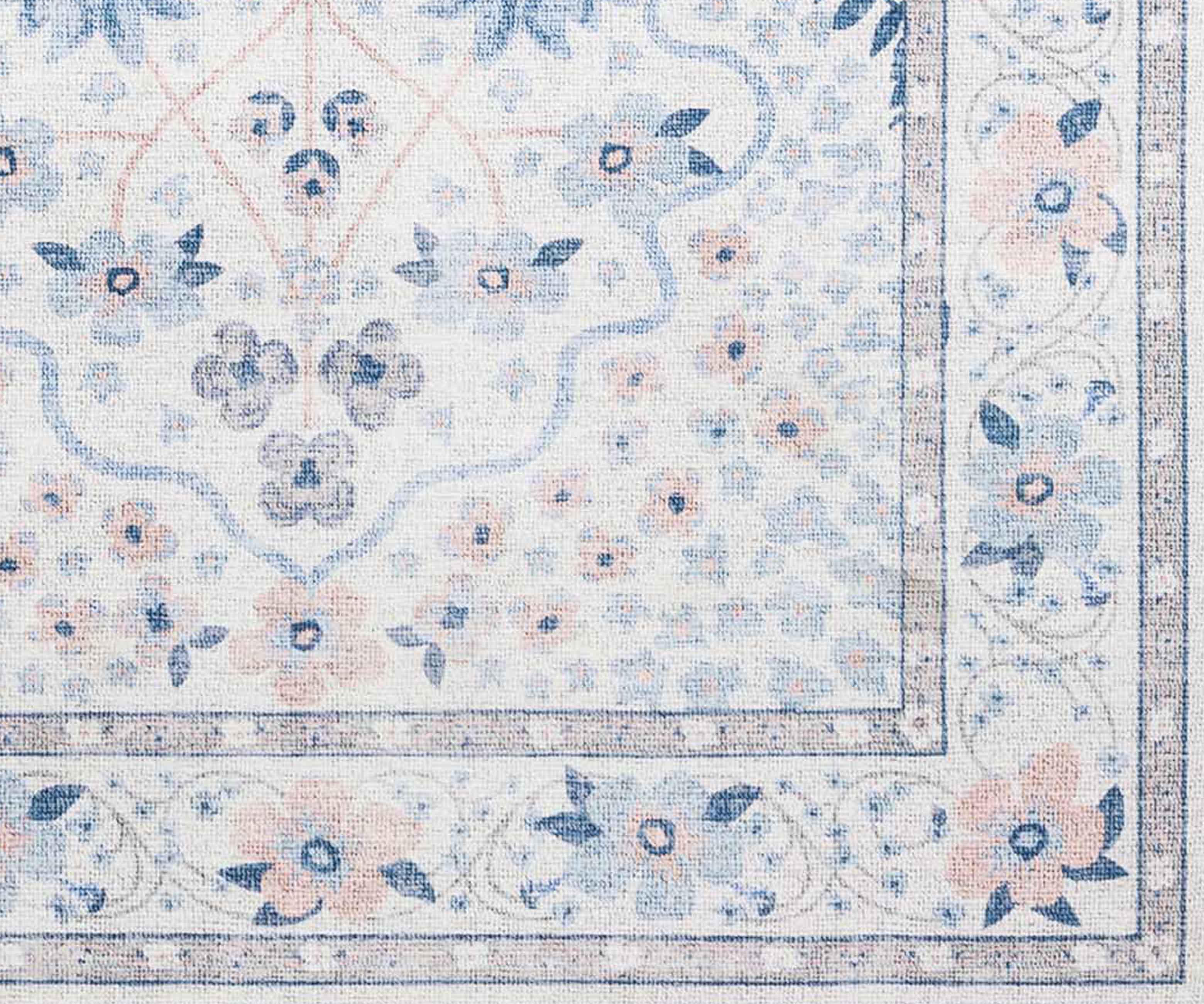 Palais Meadow Printed Rug - Snow