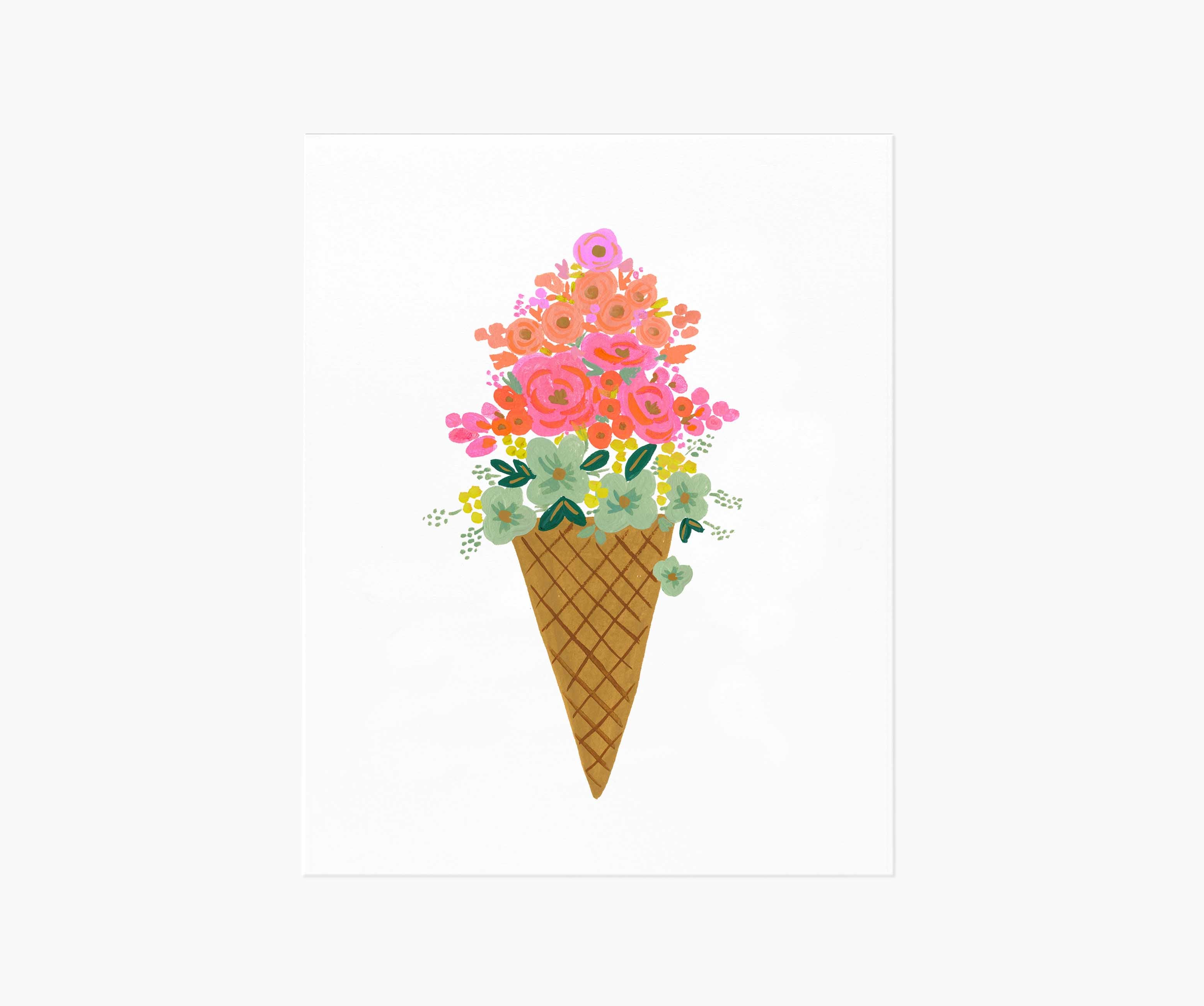 Ice Cream Cone Art Print