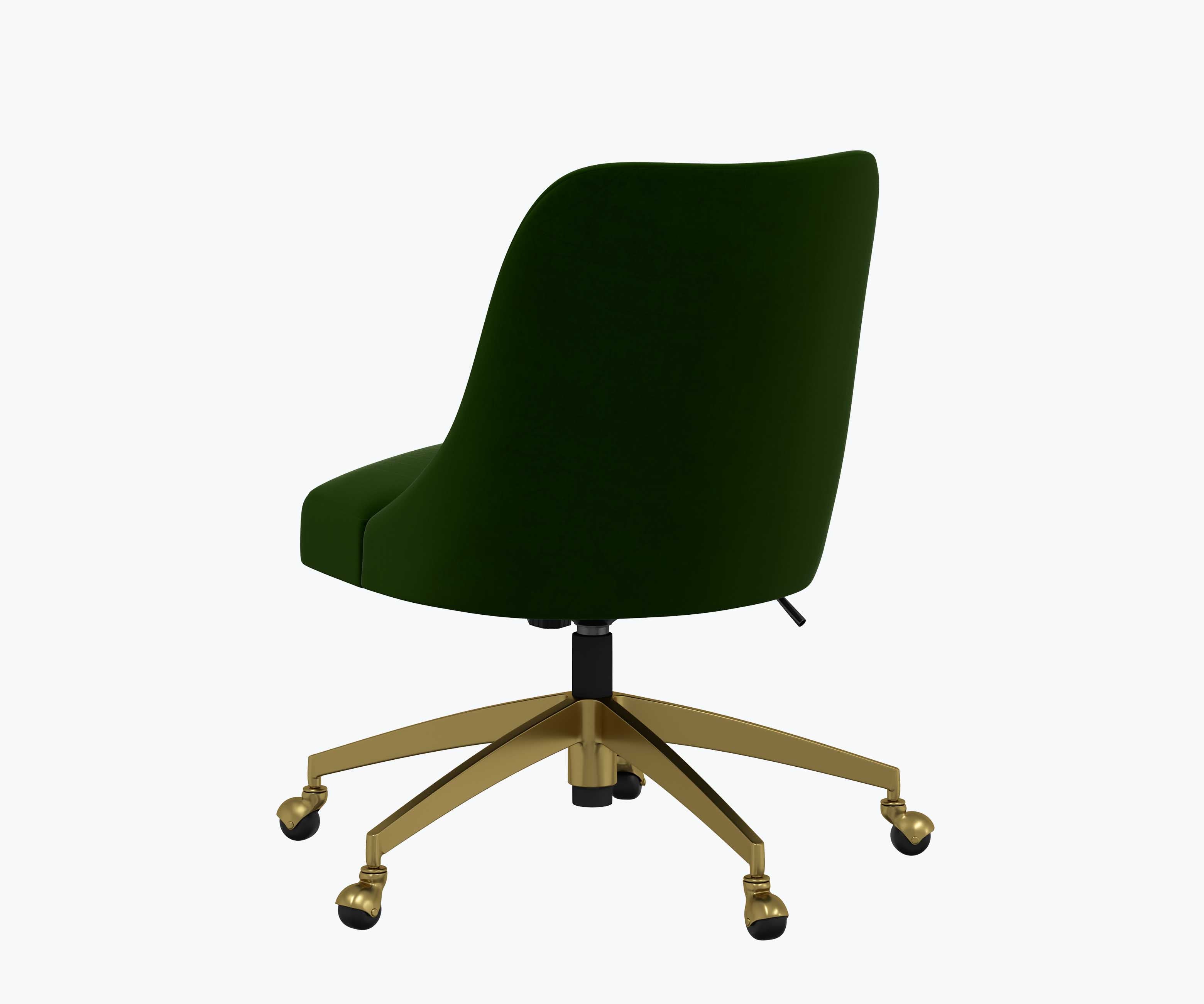 Oxford Desk Chair - Emerald Velvet