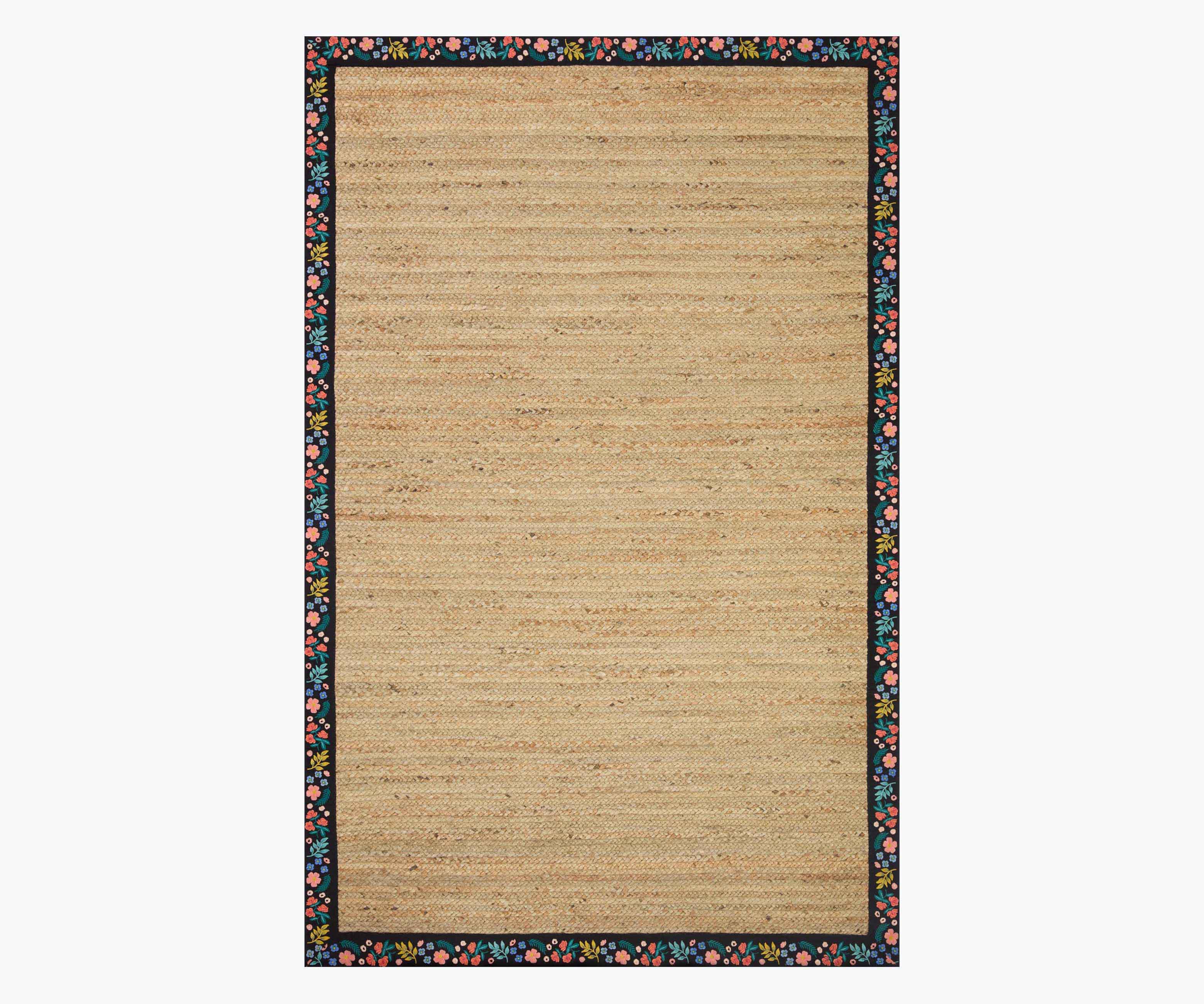 Costa Wildwood Jute Rug - Natural & Black