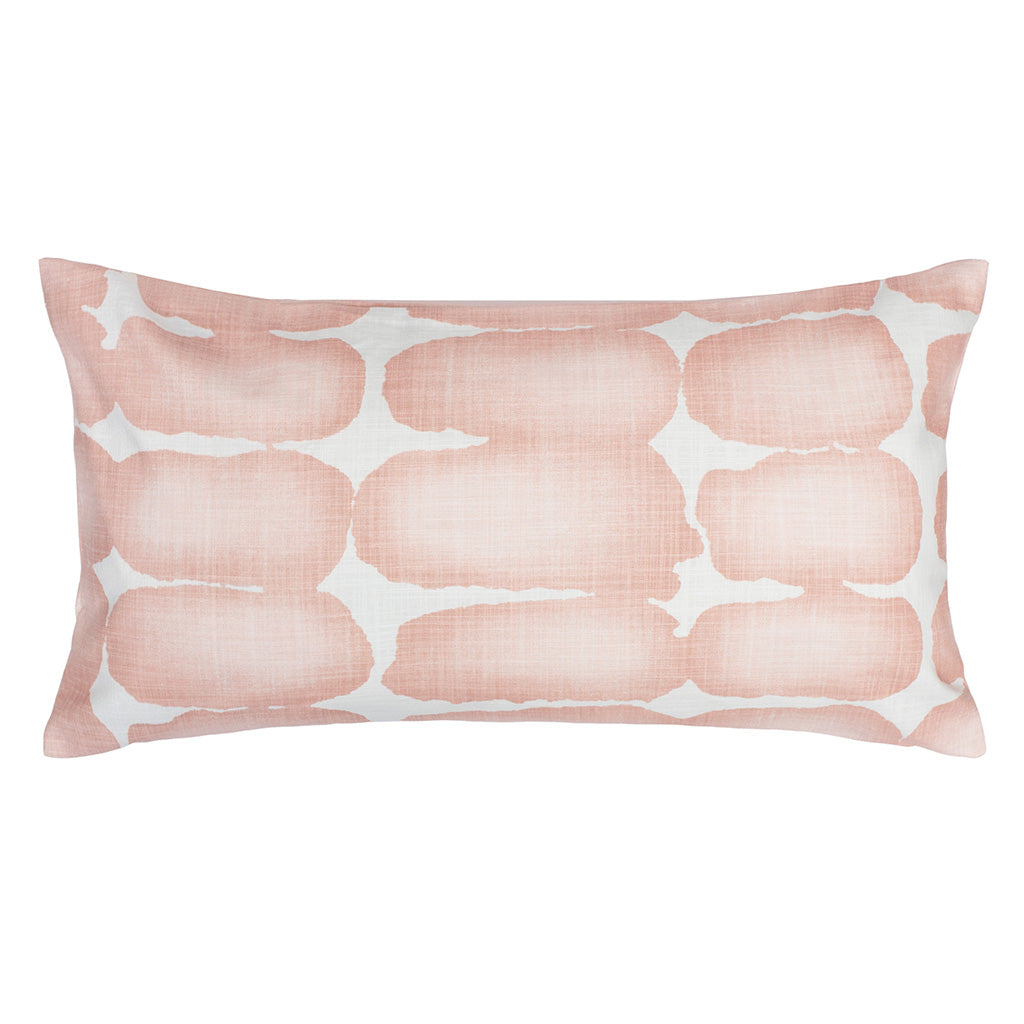 The Pink Shibori Brush Throw Pillow