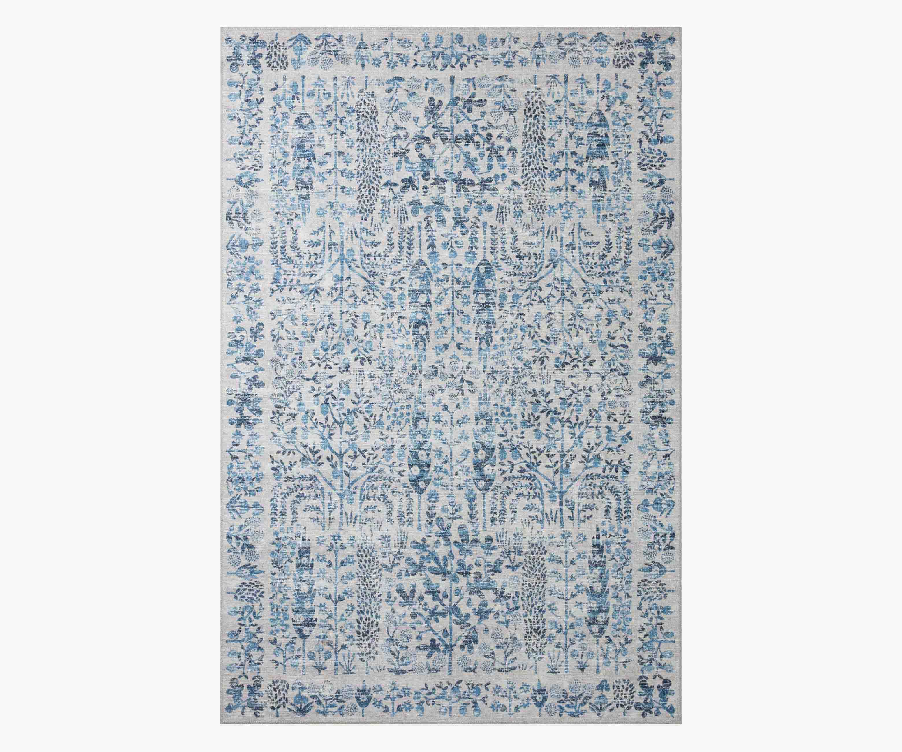 Maison Grove Power Loomed Rug - Blue