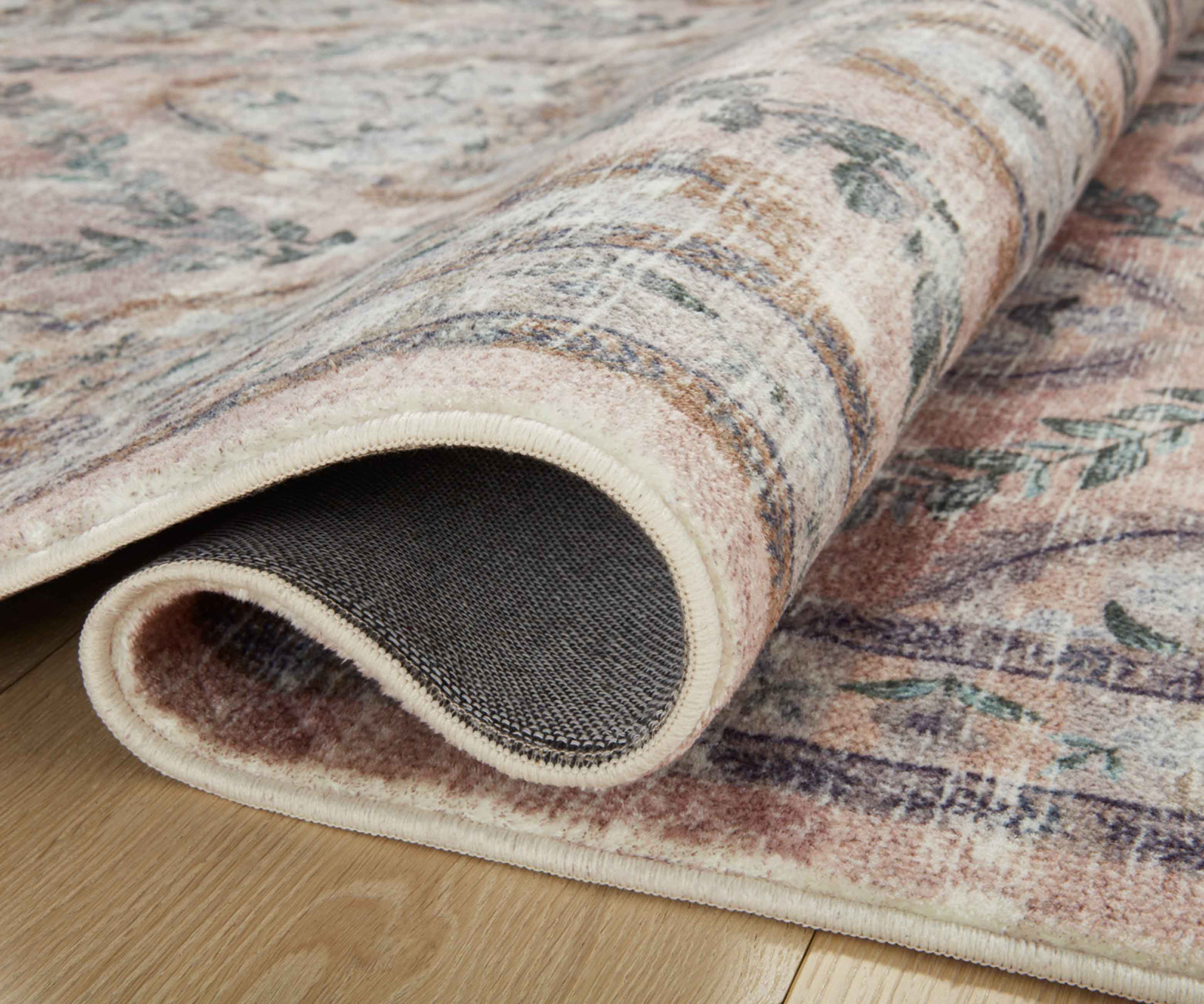 Courtyard Chateau Printed Rug - Blush